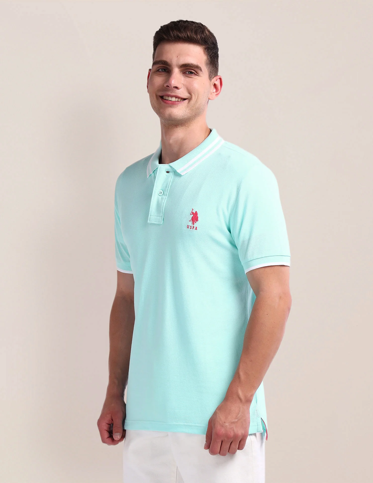Solid Slim Fit Polo Shirt - Image 4