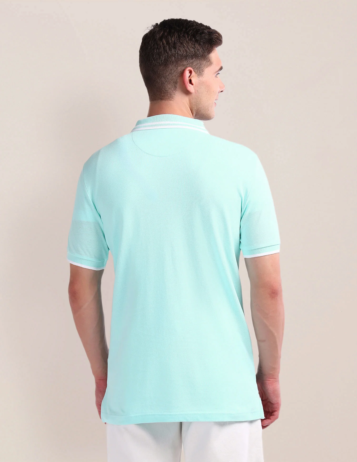 Solid Slim Fit Polo Shirt - Image 5