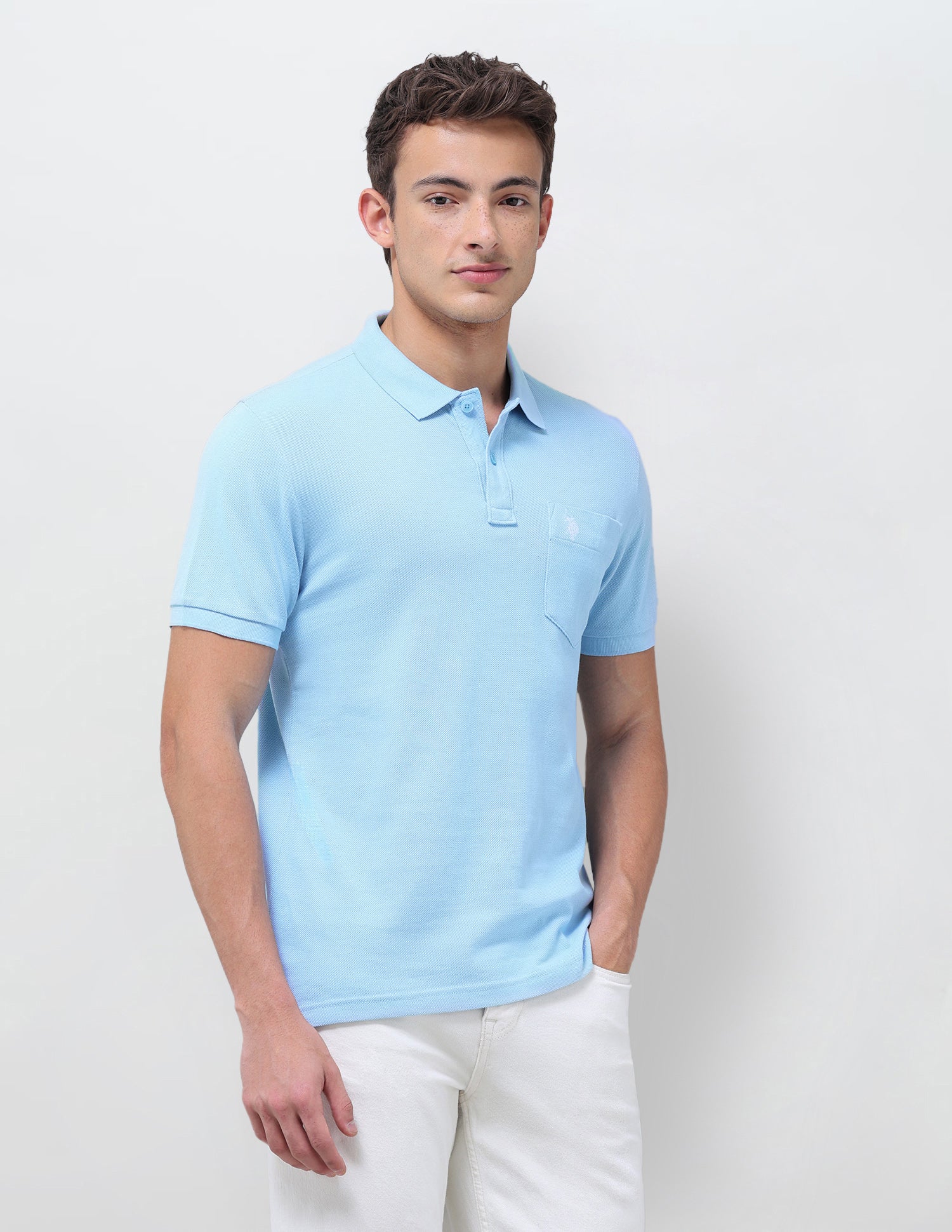 Solid Slim Fit Polo Shirt - Image 4