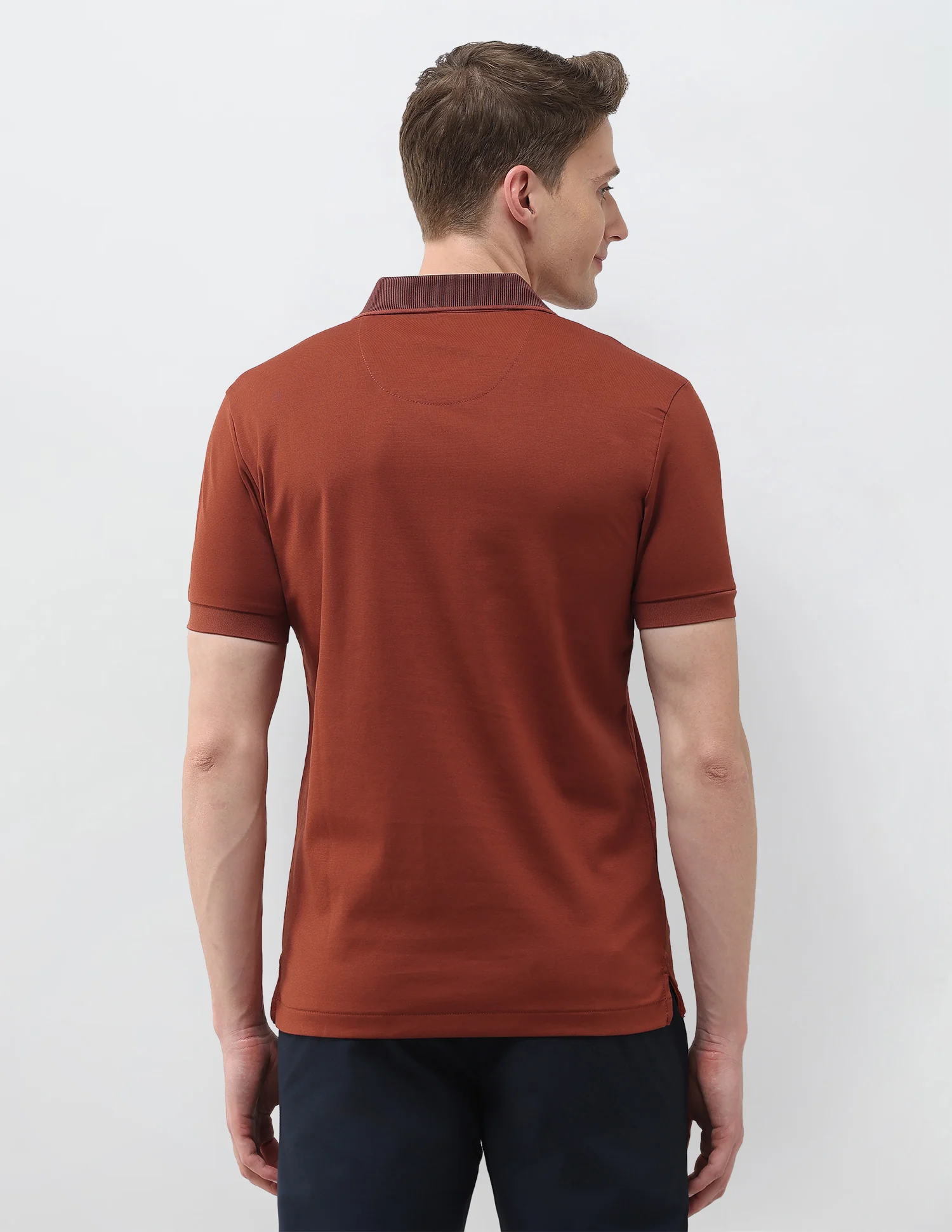 Solid Slim Fit Polo Shirt - Image 5