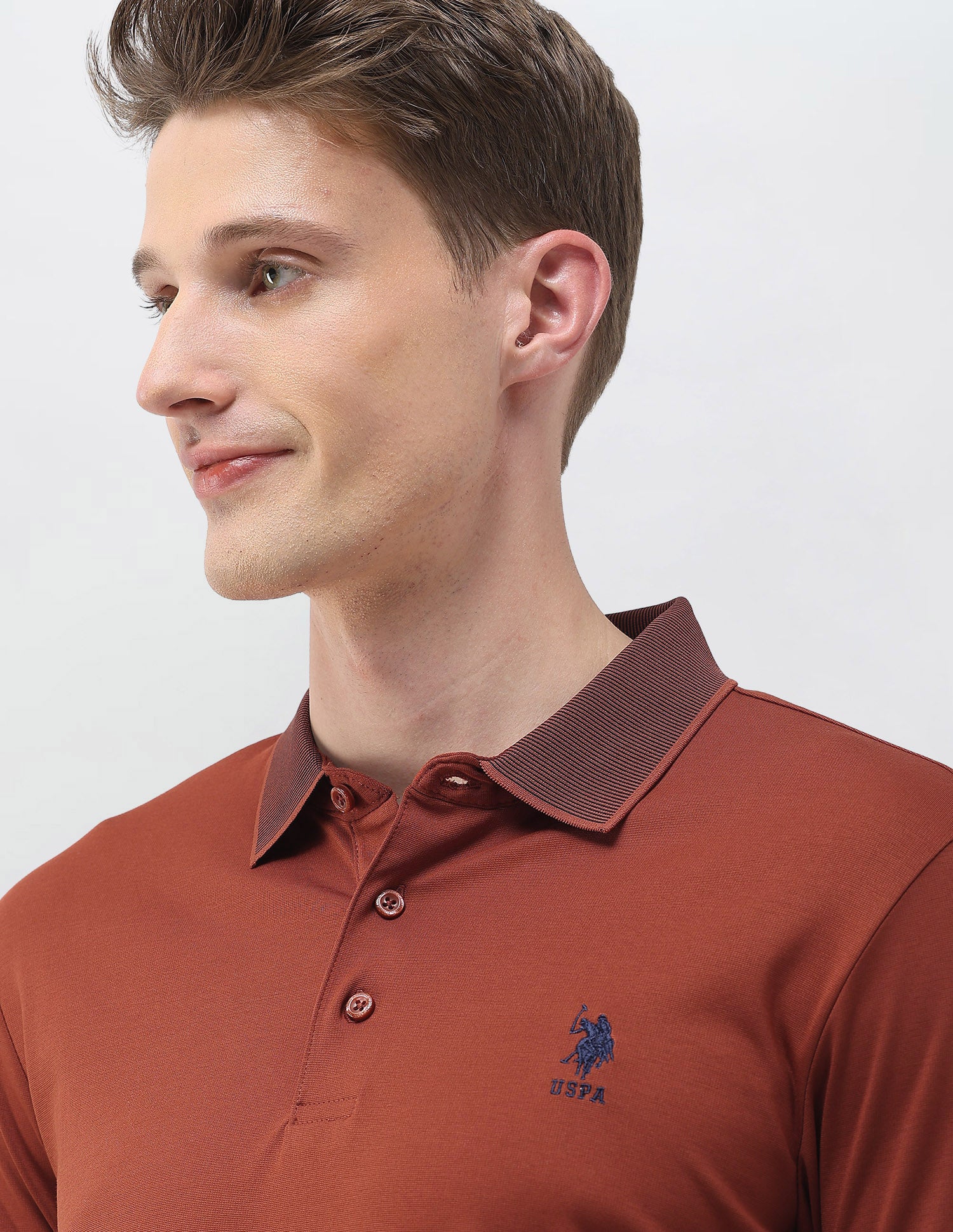 Solid Slim Fit Polo Shirt - Image 7