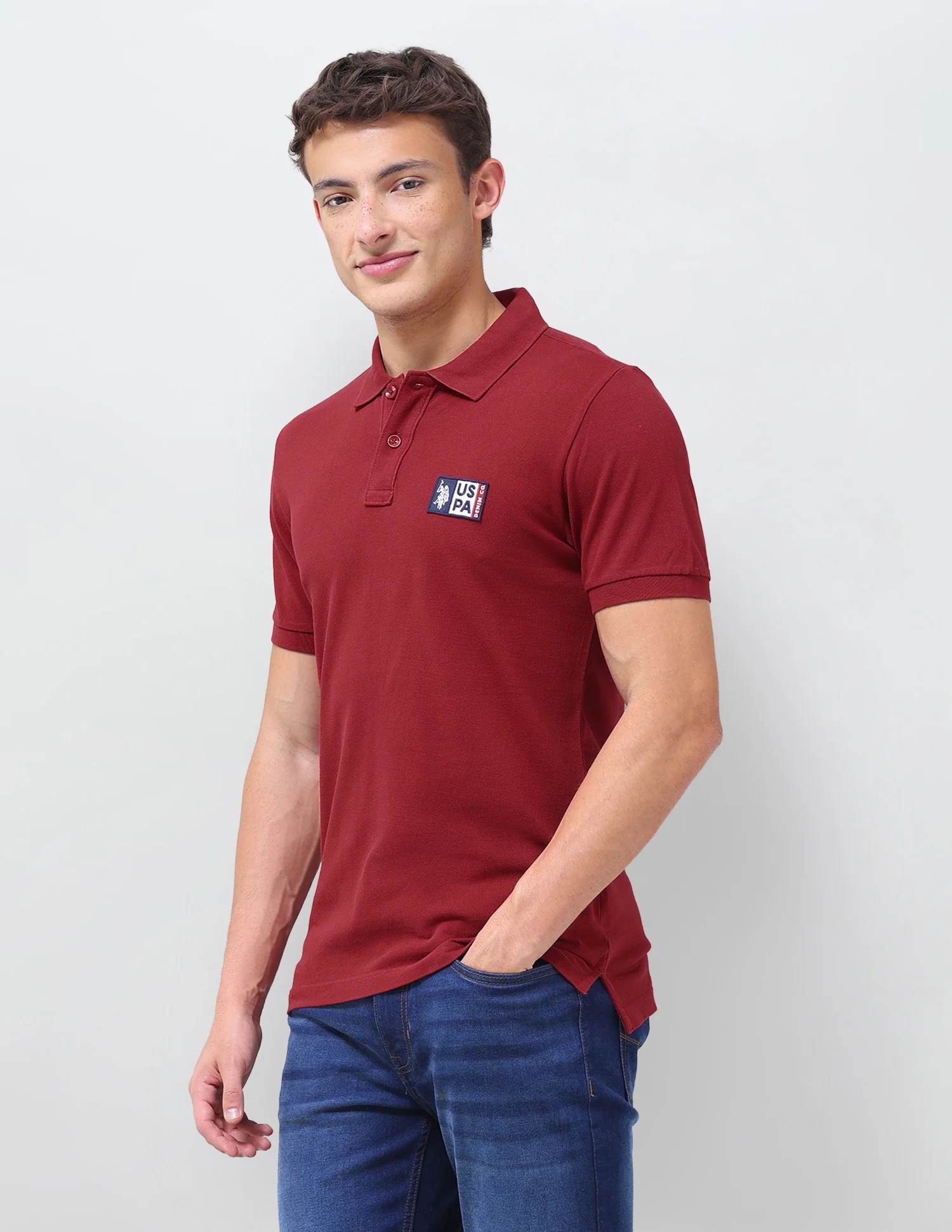 Solid Slim Fit Polo Shirt - Image 4