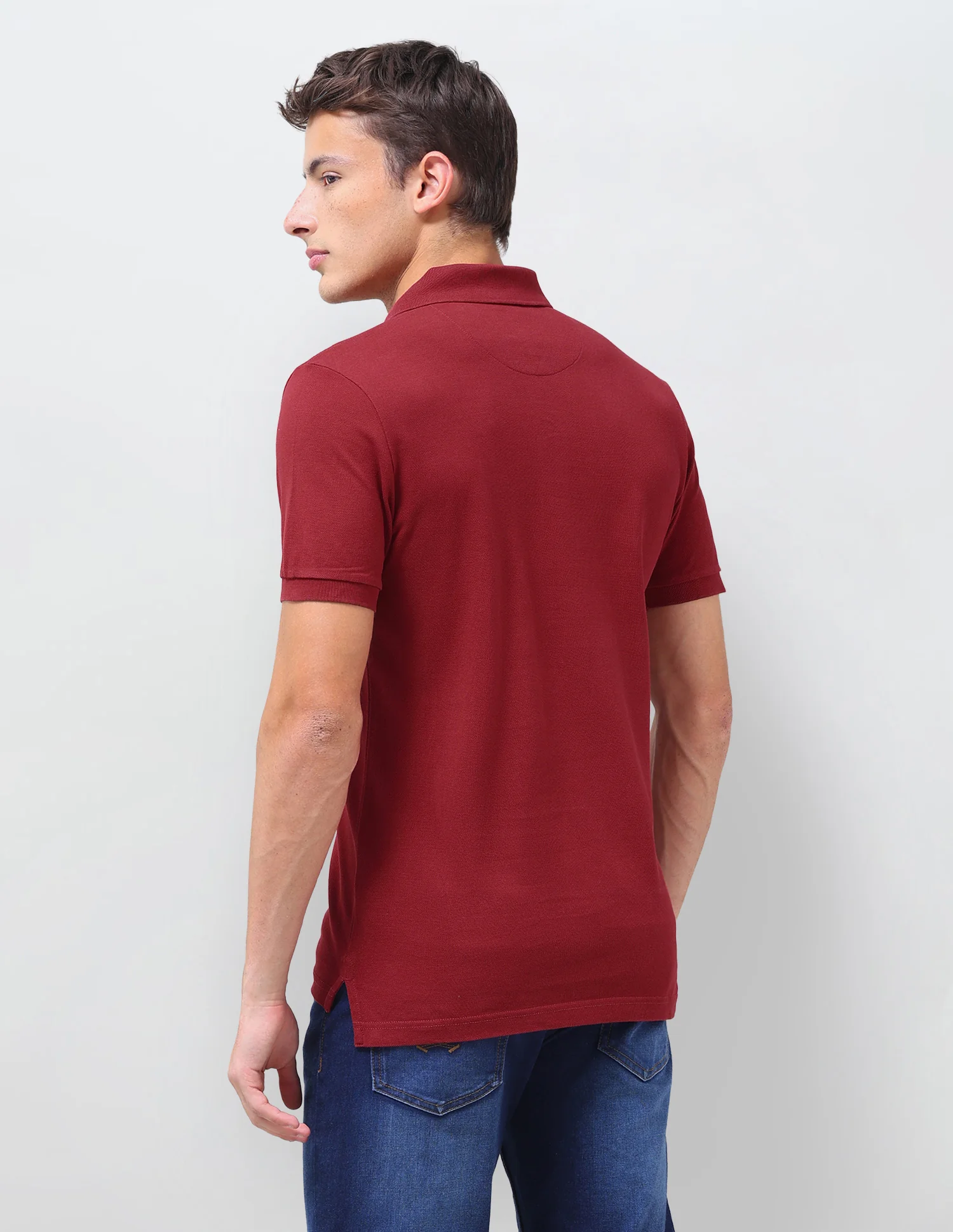 Solid Slim Fit Polo Shirt - Image 5