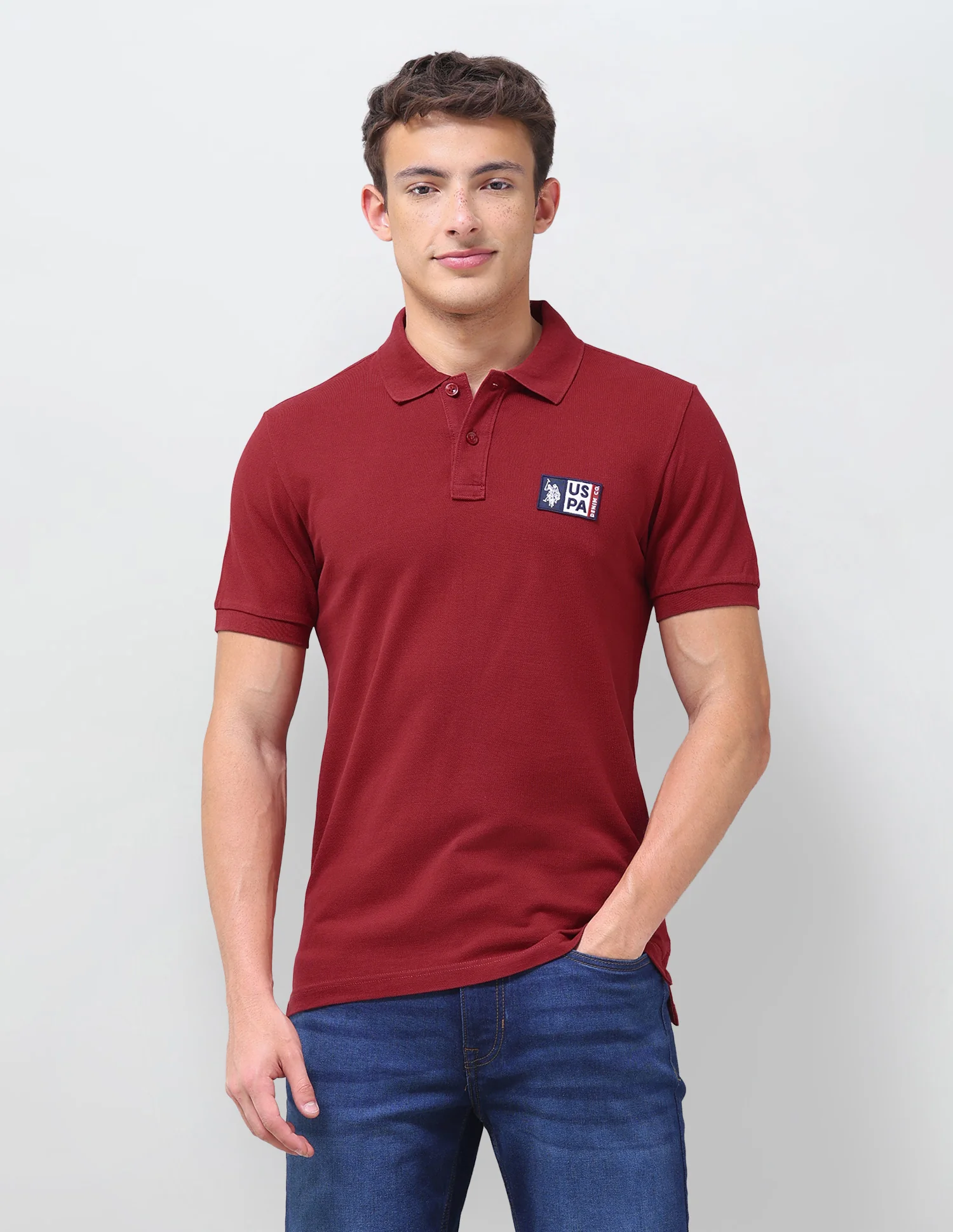 Solid Slim Fit Polo Shirt - Image 6