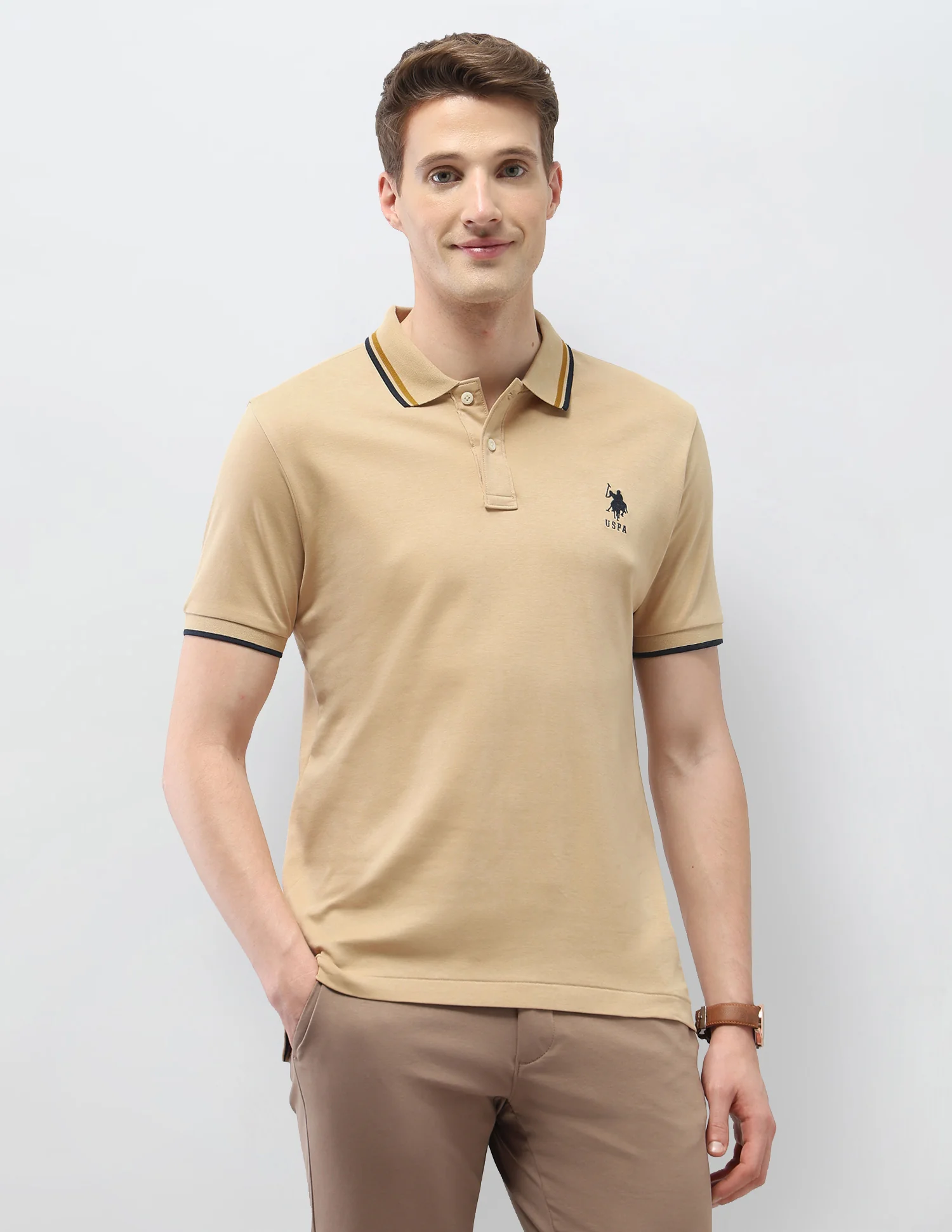 Solid Slim Fit Polo Shirt