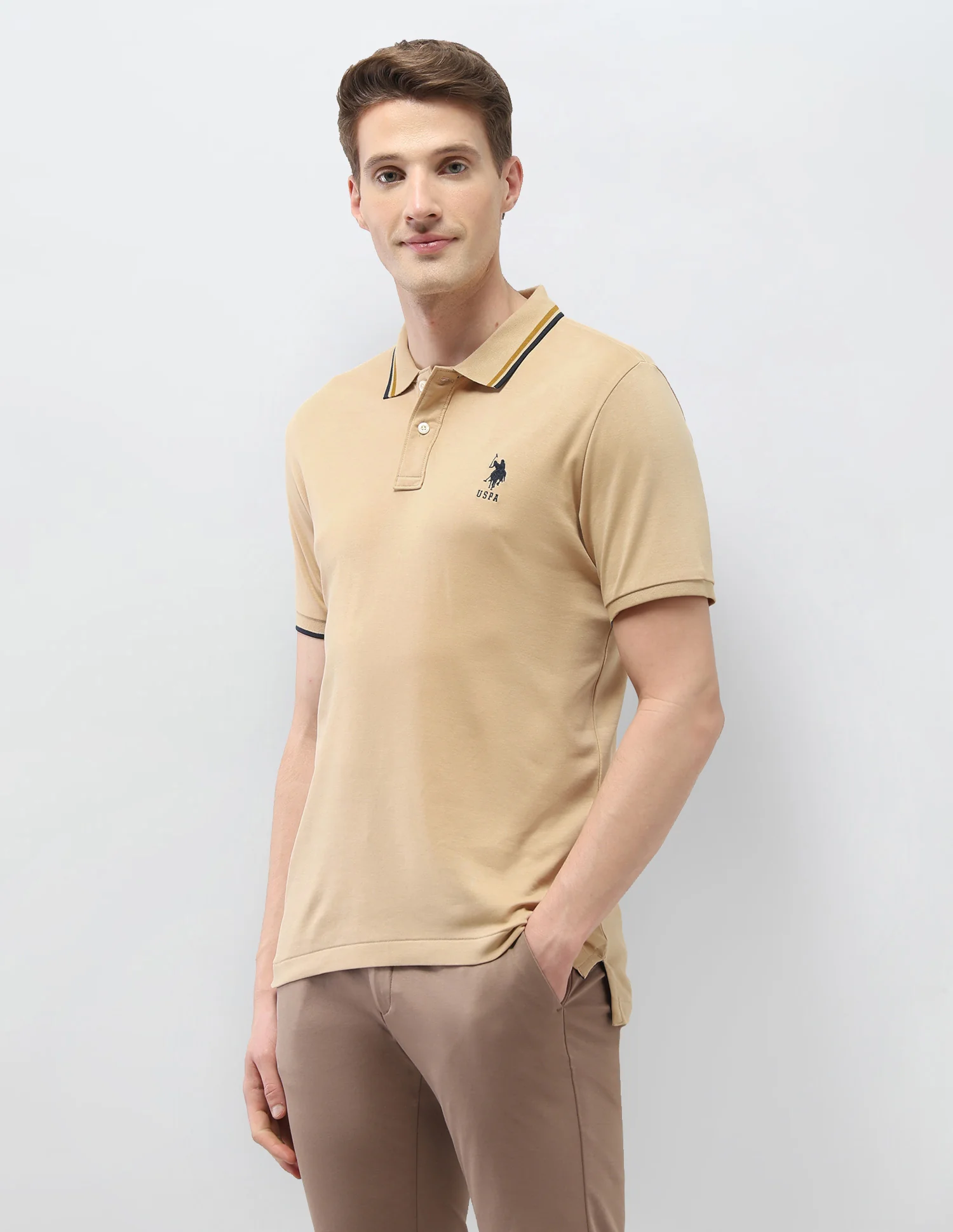 Solid Slim Fit Polo Shirt - Image 4