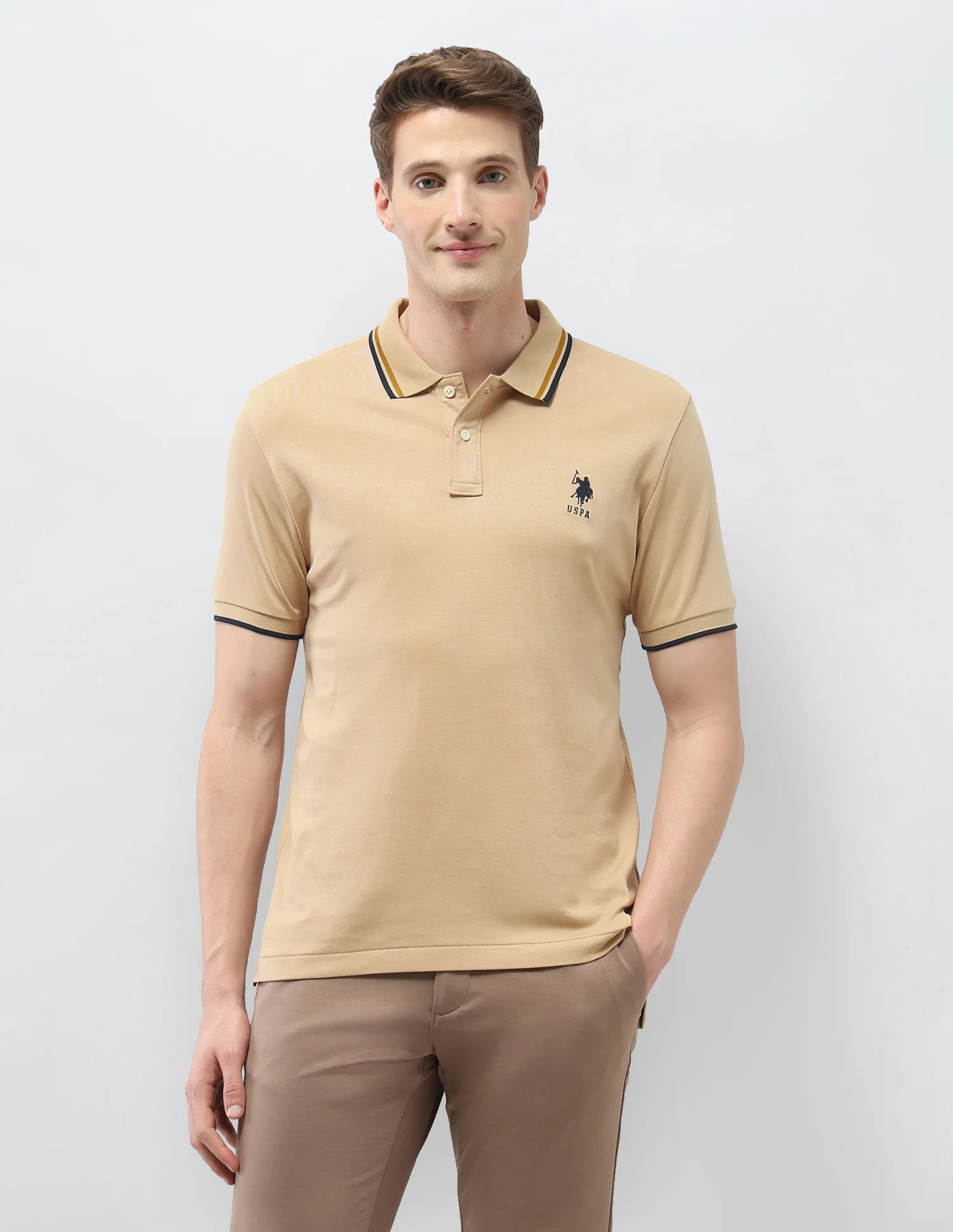 Solid Slim Fit Polo Shirt - Image 6