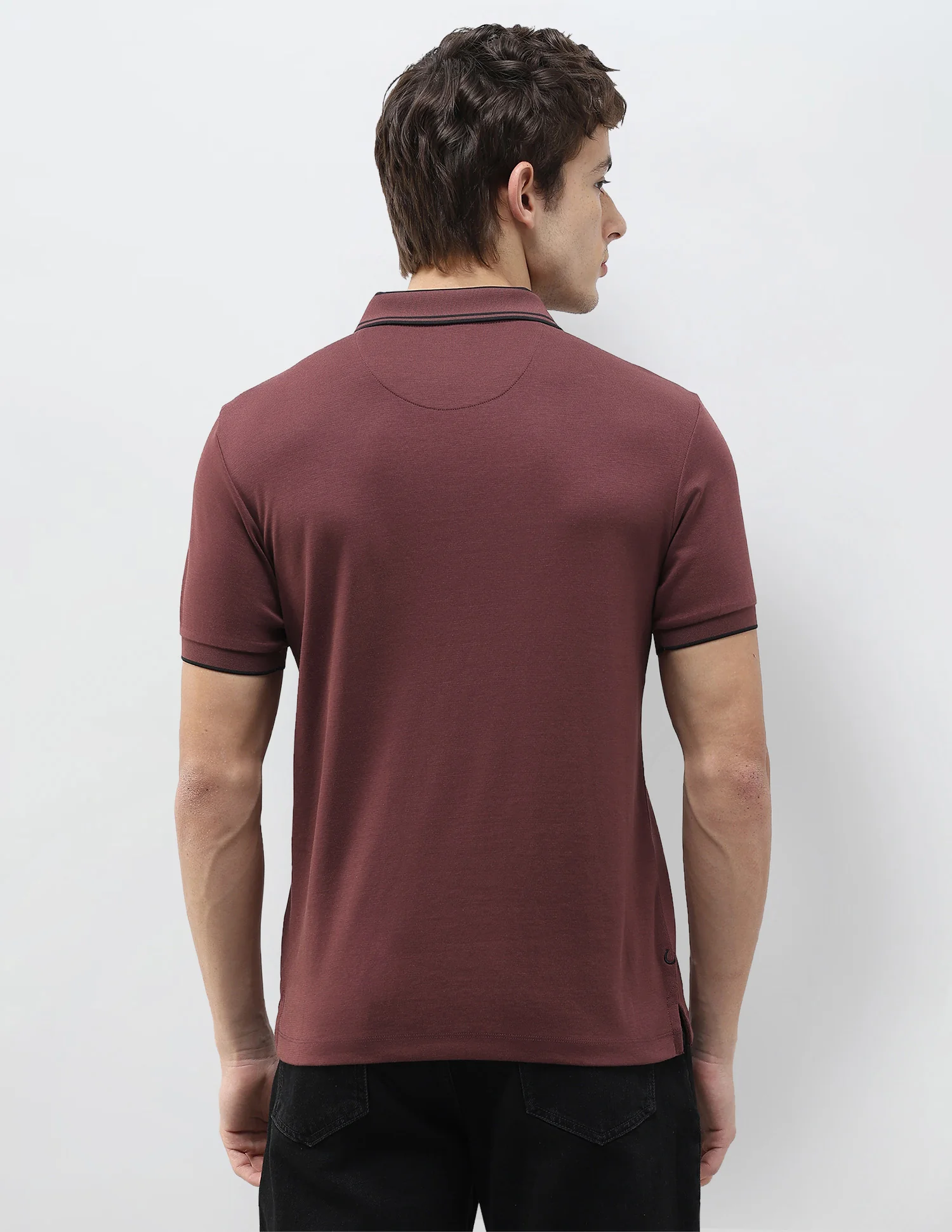 Solid Slim Fit Polo Shirt - Image 5