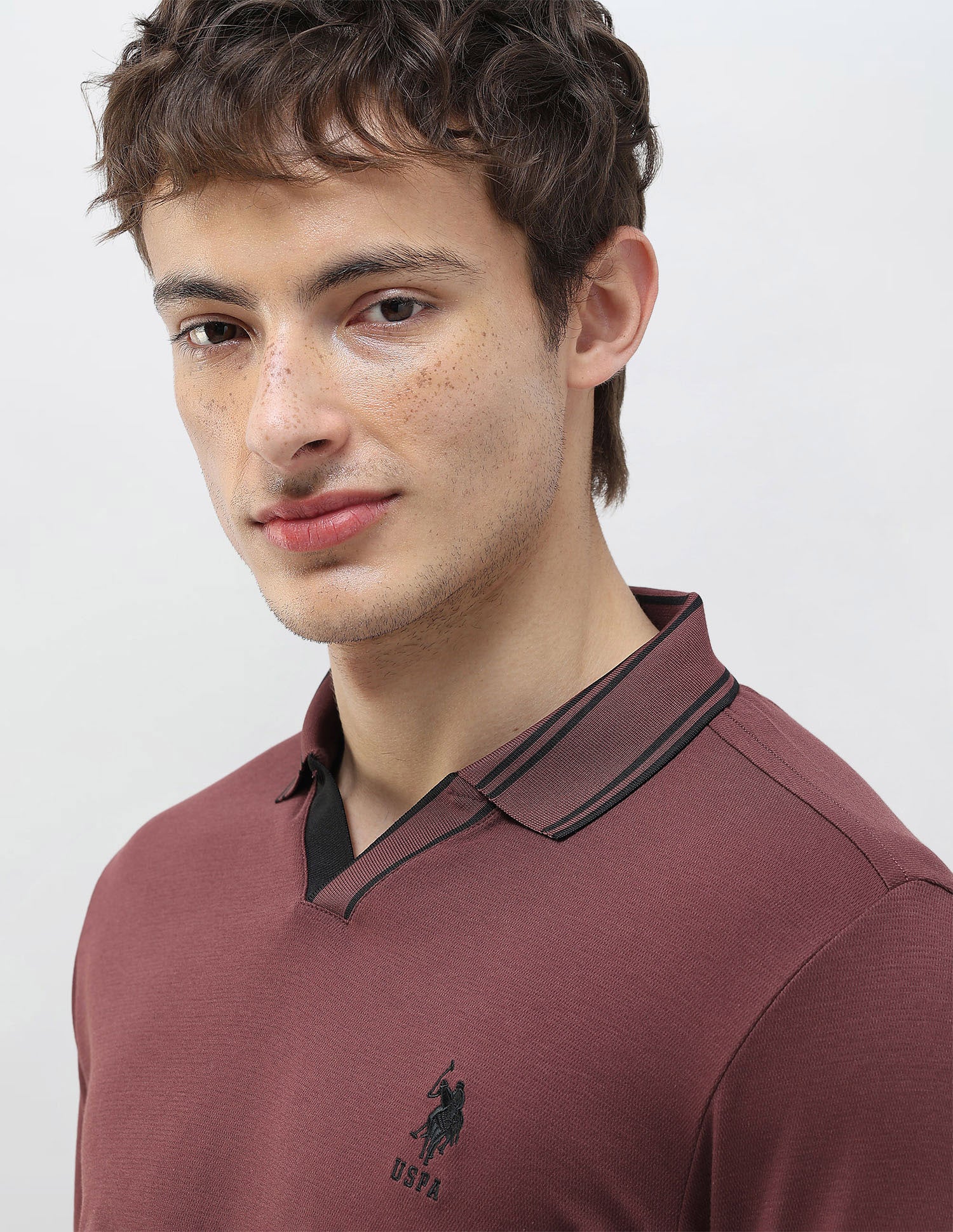 Solid Slim Fit Polo Shirt - Image 7
