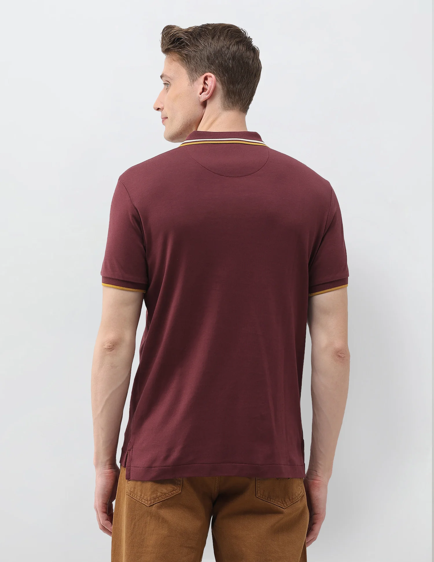 Solid Slim Fit Polo Shirt - Image 5