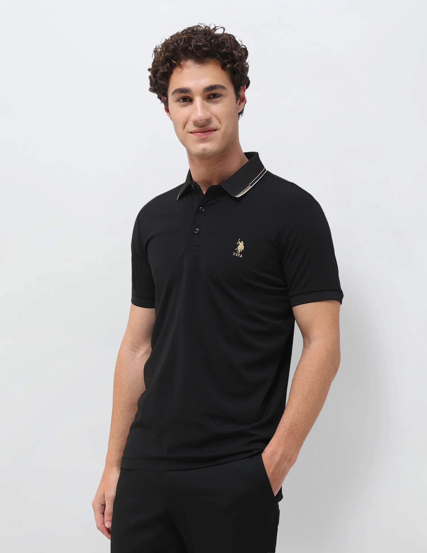 Solid Slim Fit Polo Shirt - Image 4