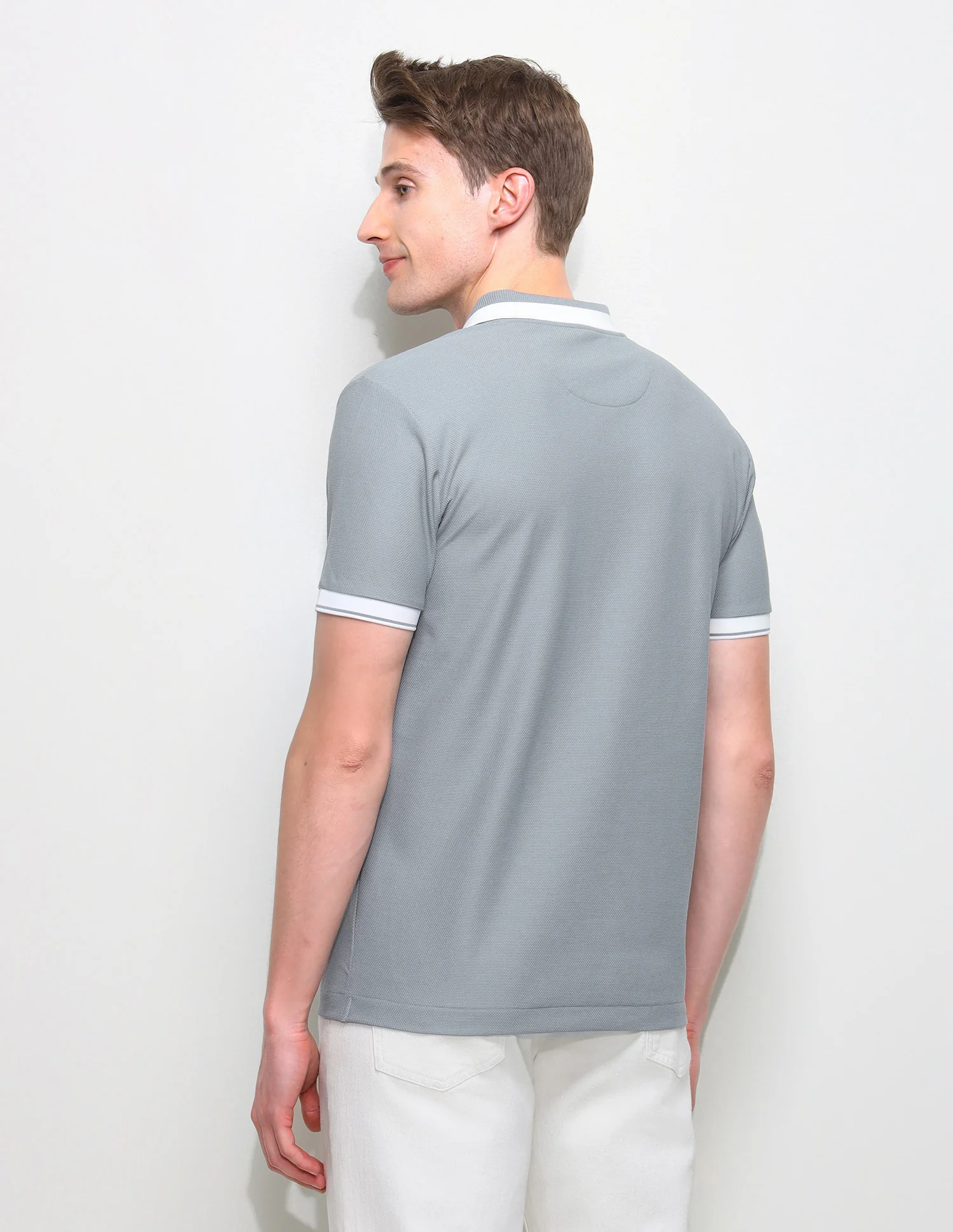 Solid Slim Fit Polo Shirt - Image 5