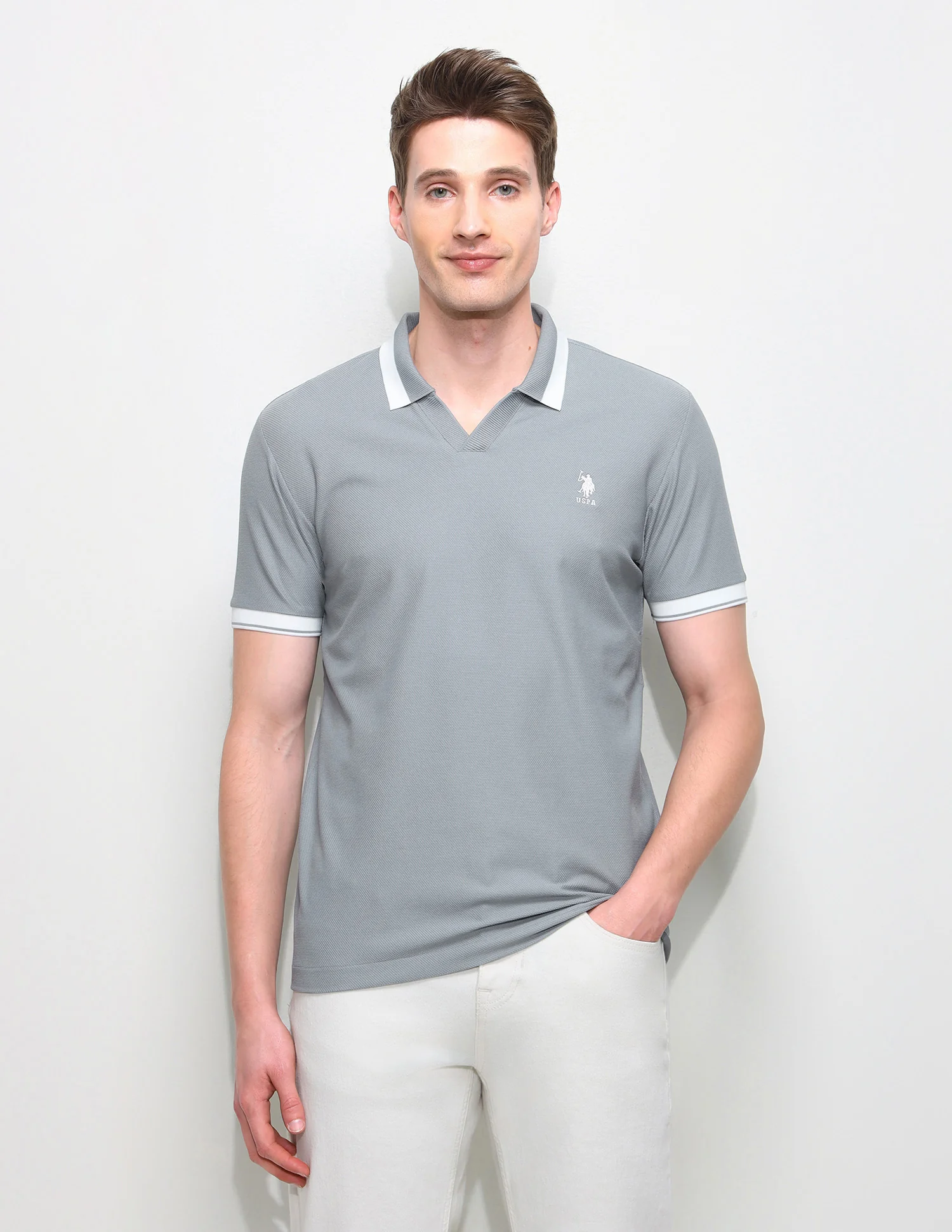 Solid Slim Fit Polo Shirt - Image 6
