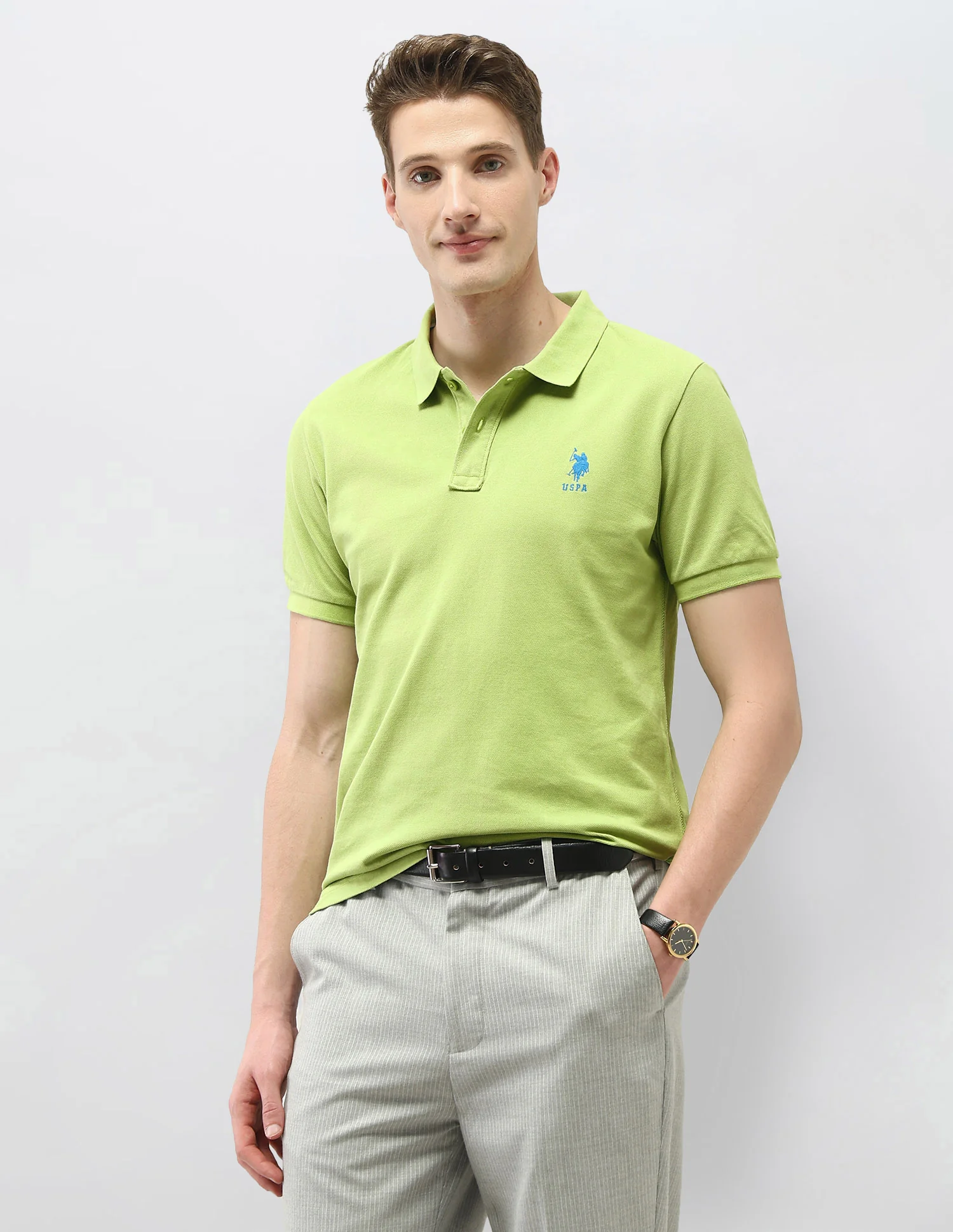 Solid Slim Fit Polo Shirt