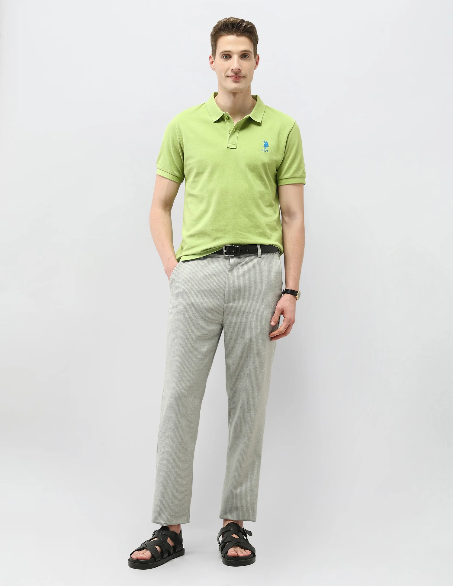 Solid Slim Fit Polo Shirt - Image 3