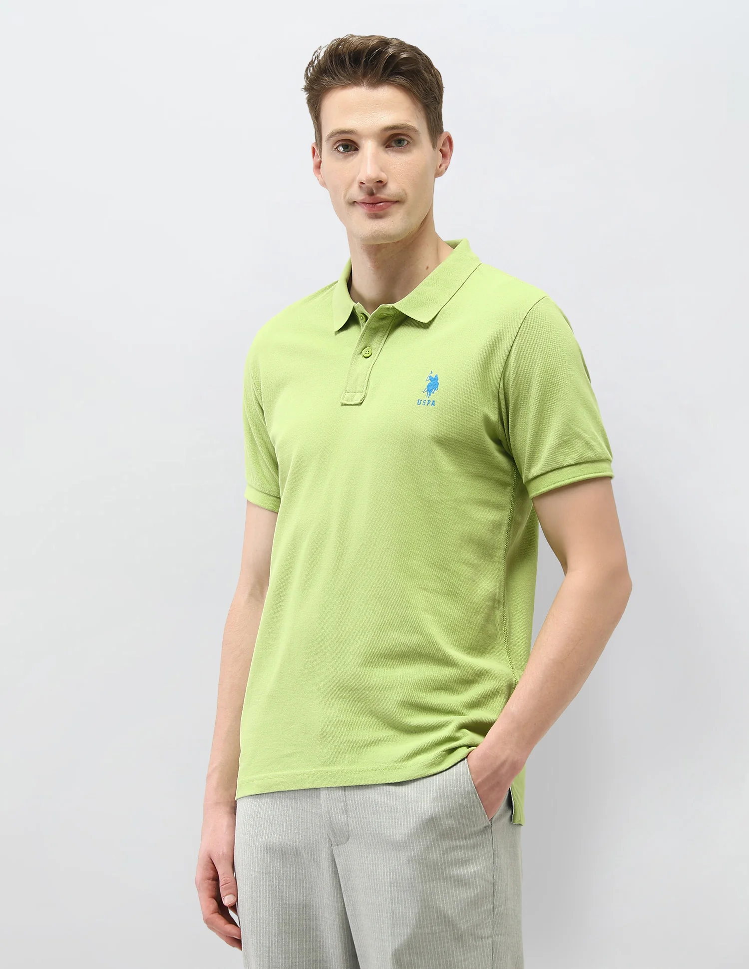 Solid Slim Fit Polo Shirt - Image 4