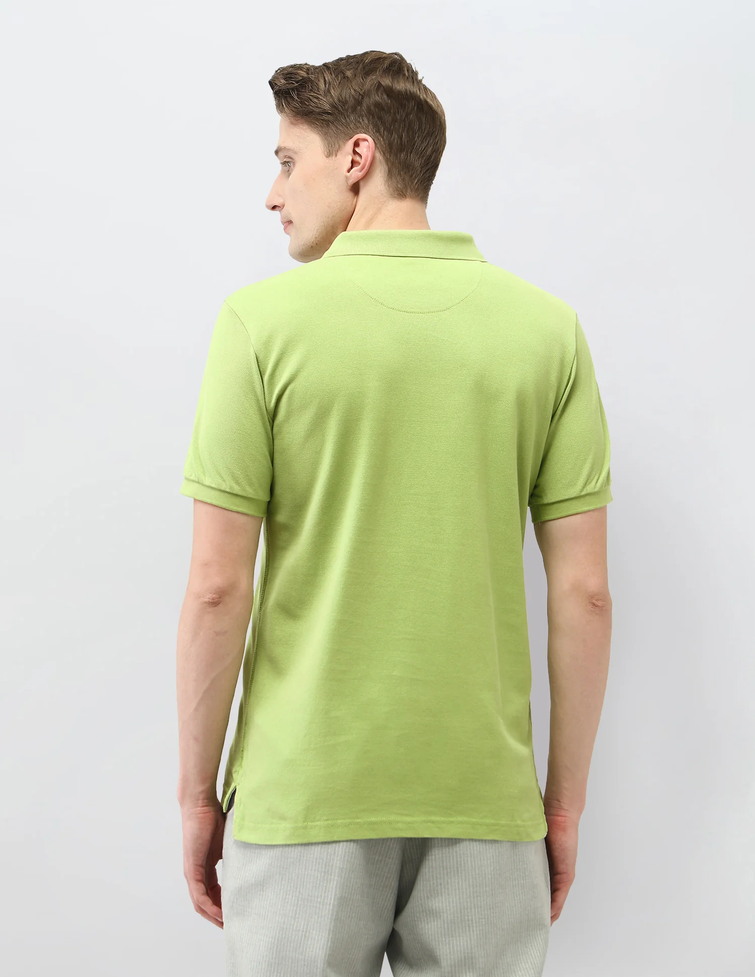 Solid Slim Fit Polo Shirt - Image 5