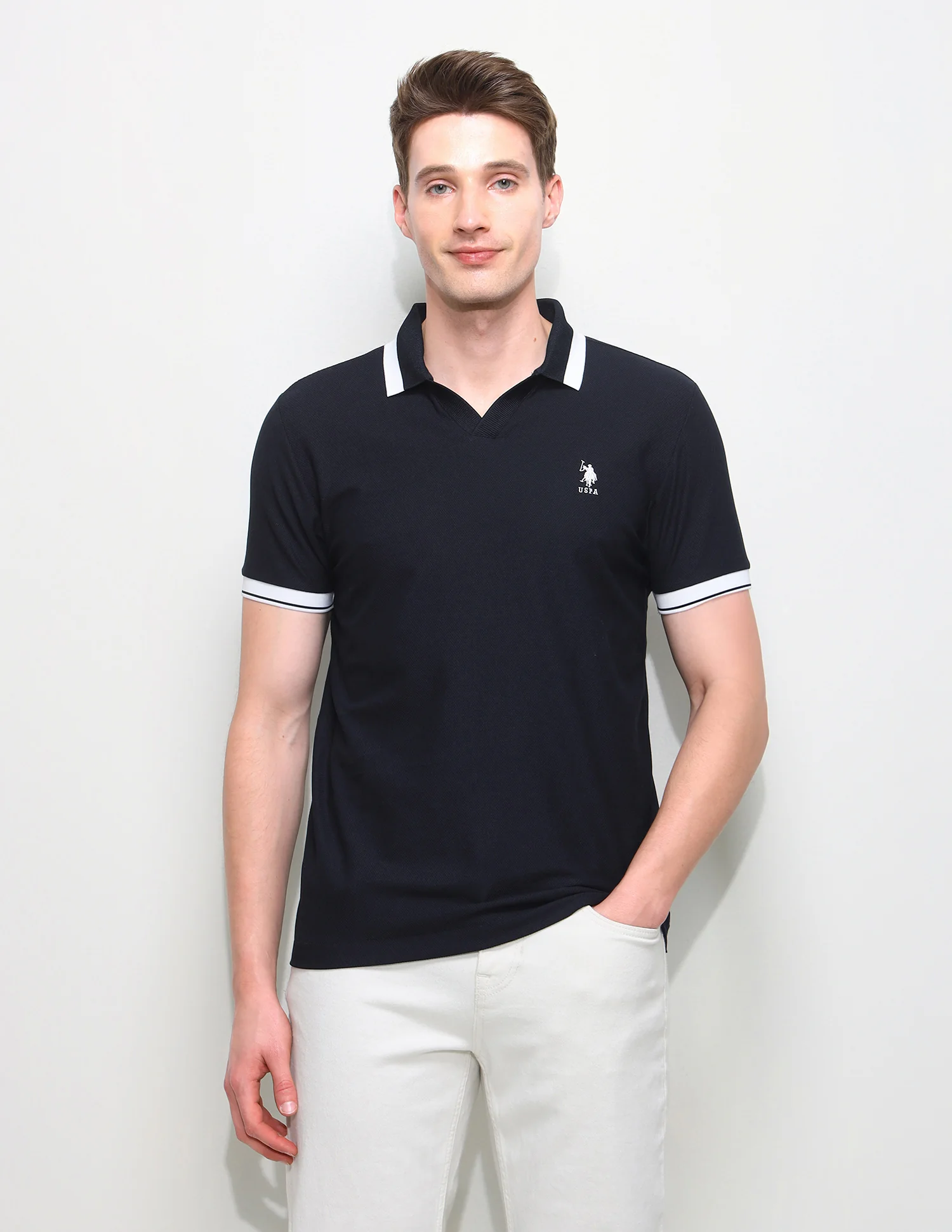 Solid Slim Fit Polo Shirt - Image 6
