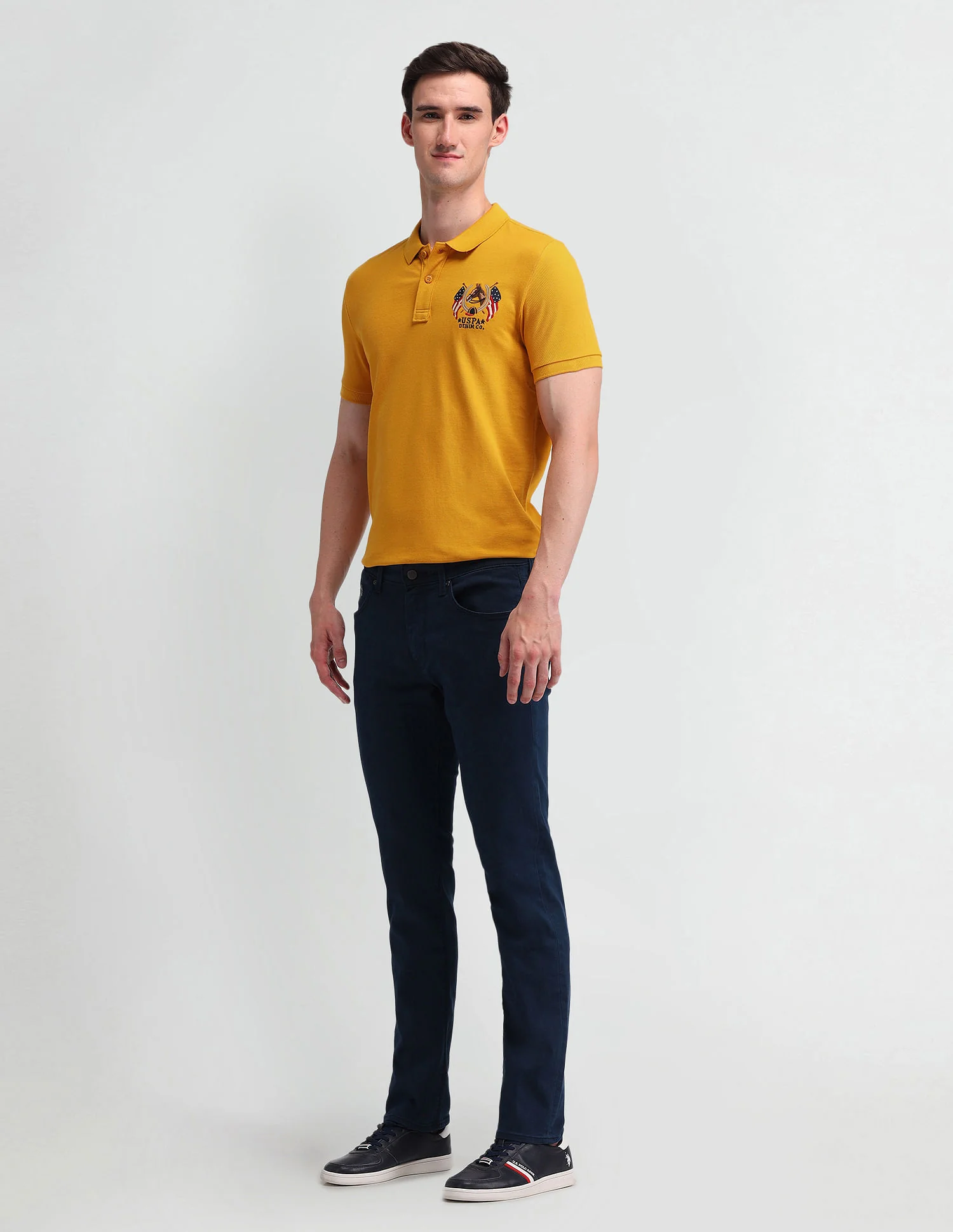 Solid Slim Fit Polo Shirt - Image 3