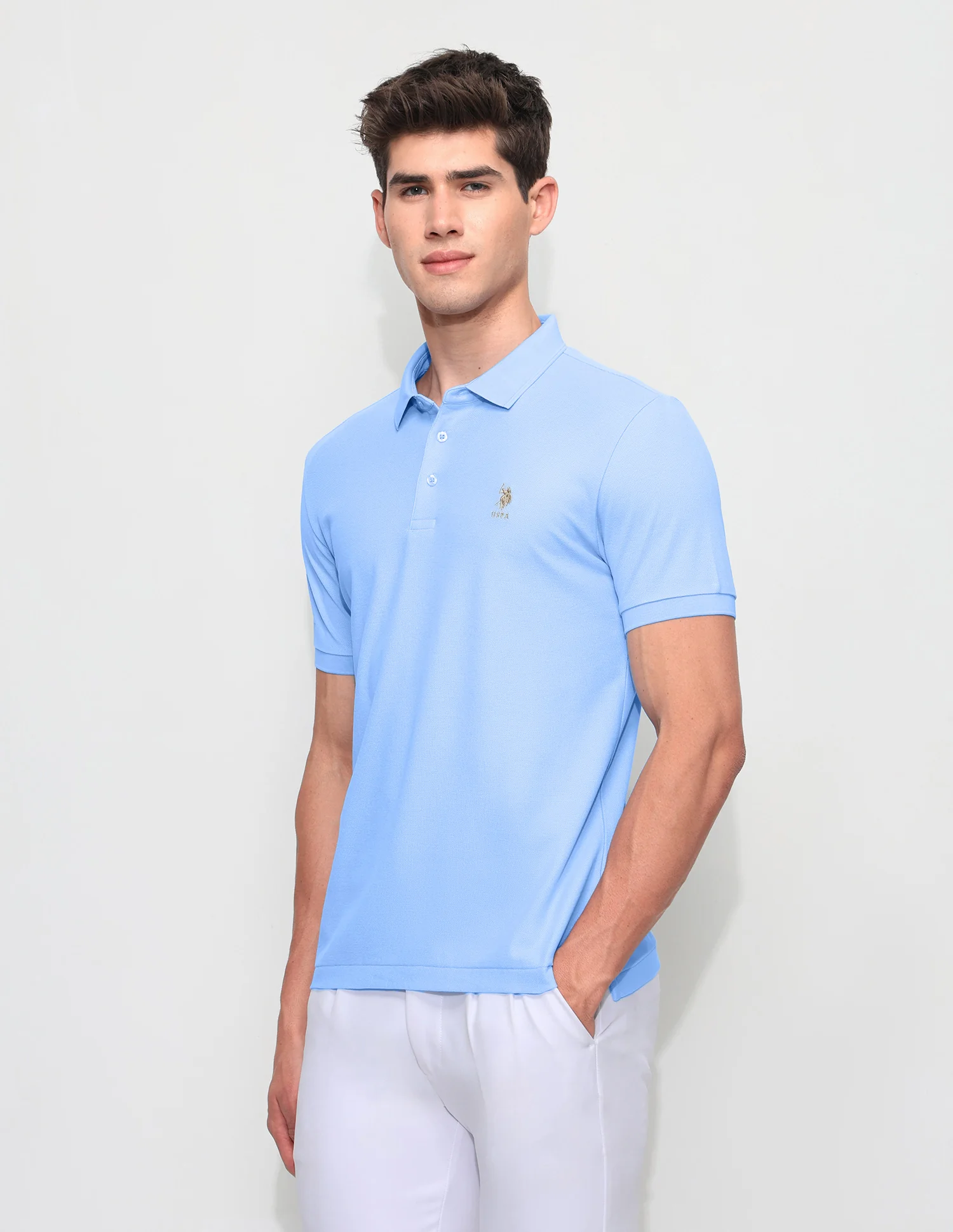 Solid Slim Fit Polo Shirt - Image 4