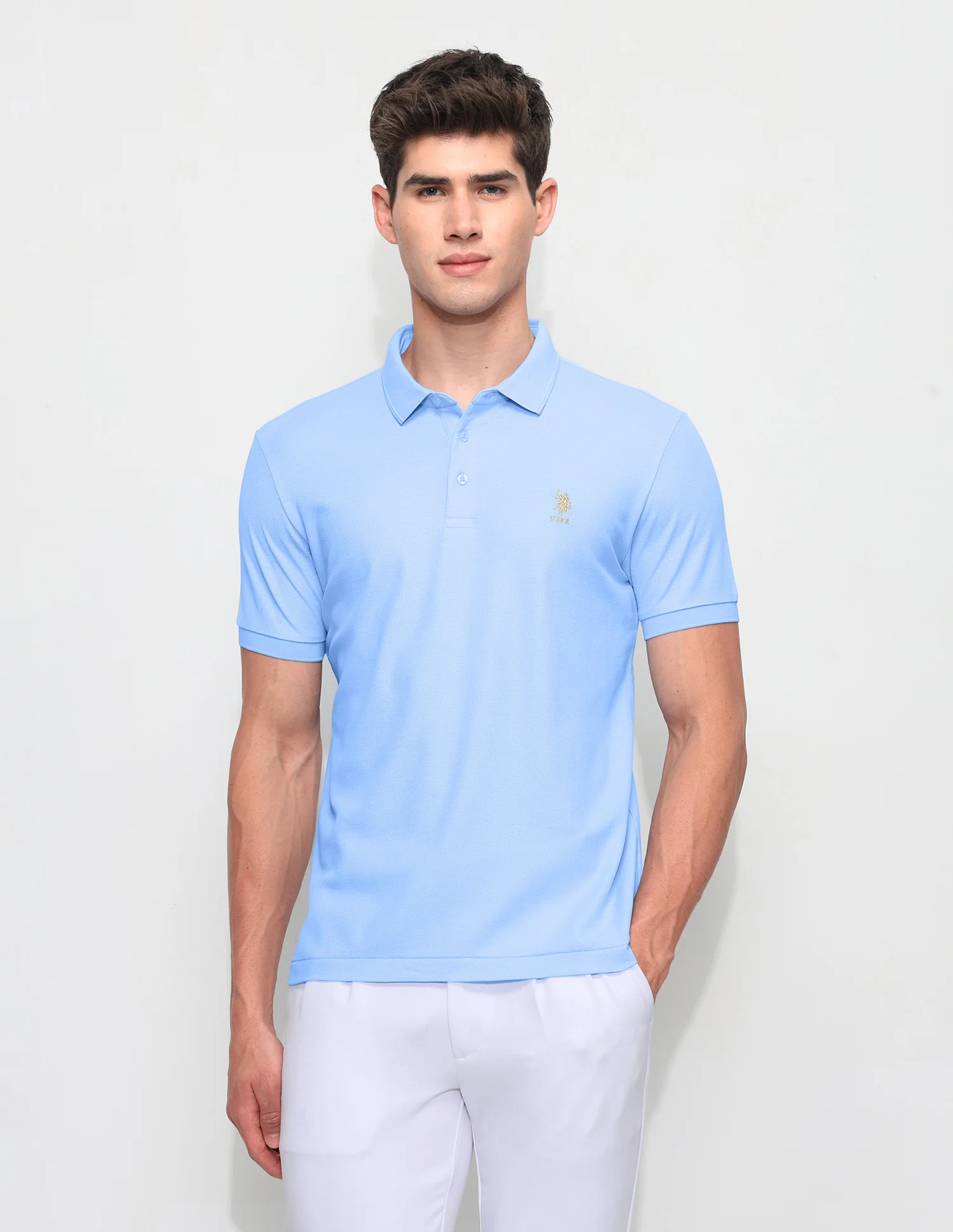 Solid Slim Fit Polo Shirt - Image 6