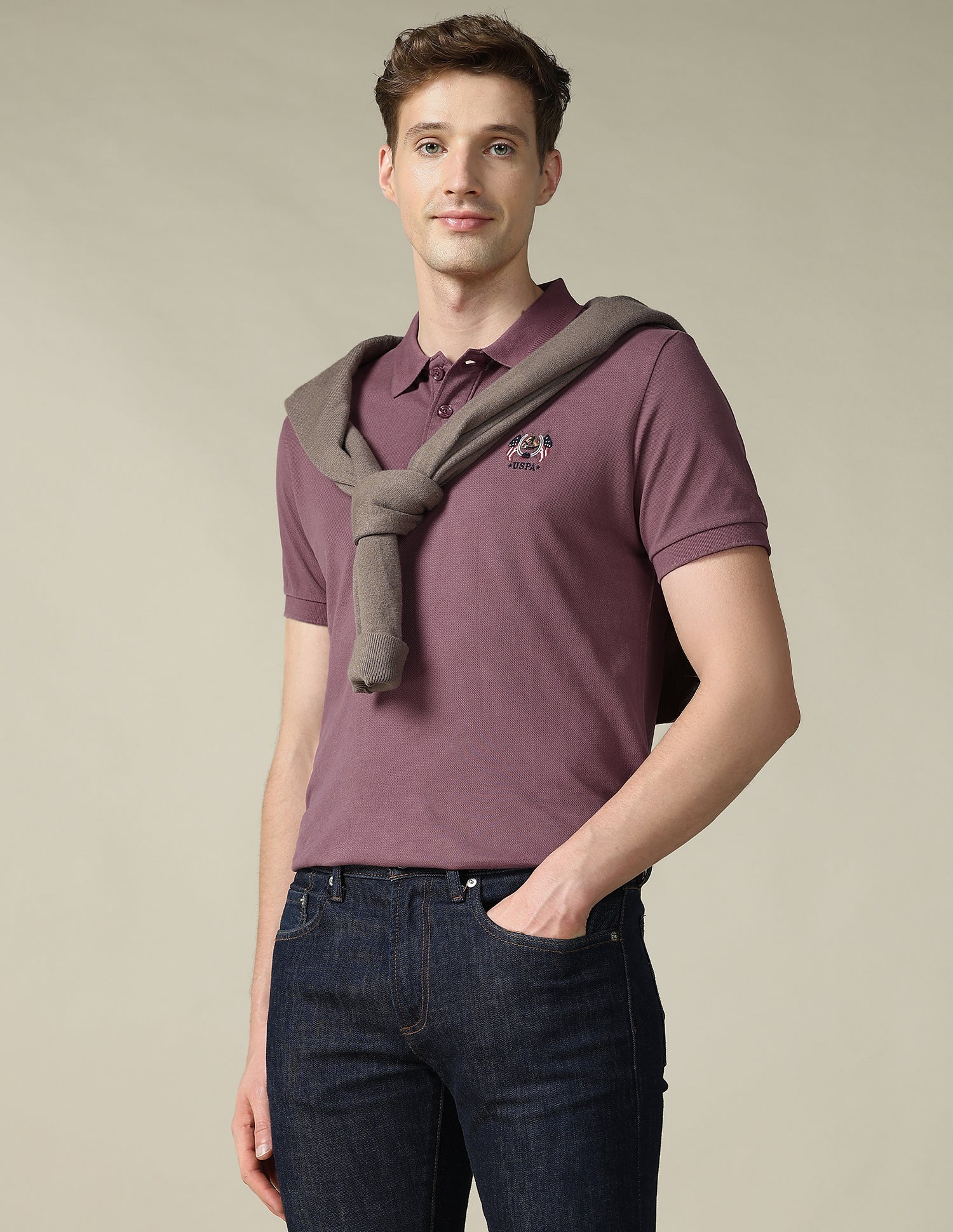 Solid Slim Fit Polo Shirt