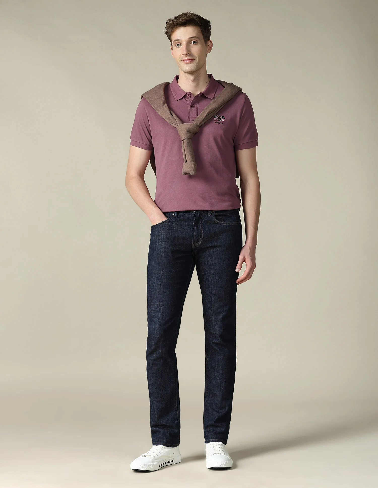 Solid Slim Fit Polo Shirt - Image 3
