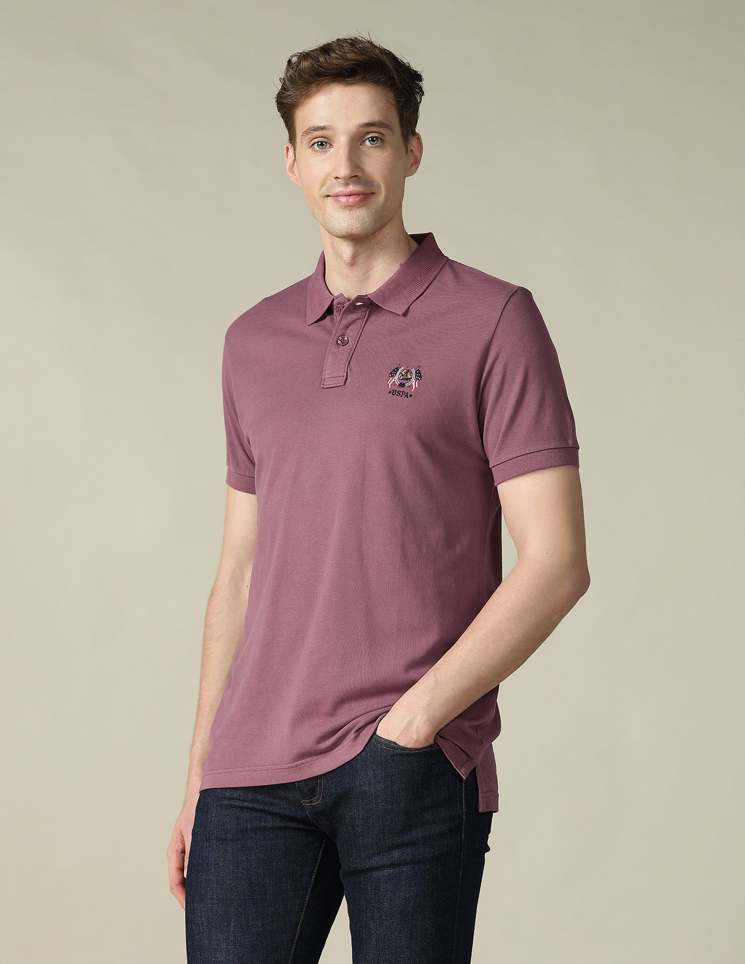 Solid Slim Fit Polo Shirt - Image 4