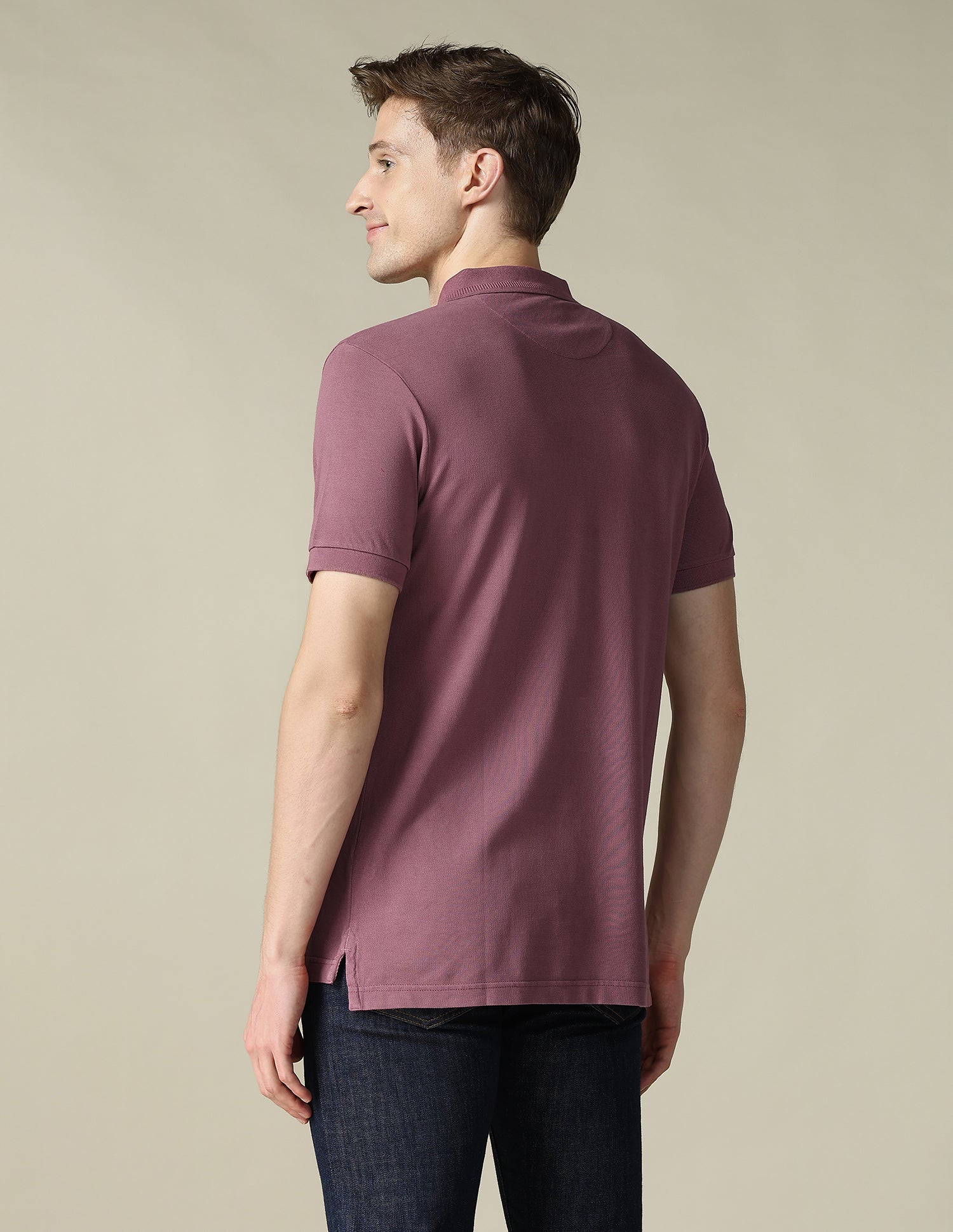 Solid Slim Fit Polo Shirt - Image 5