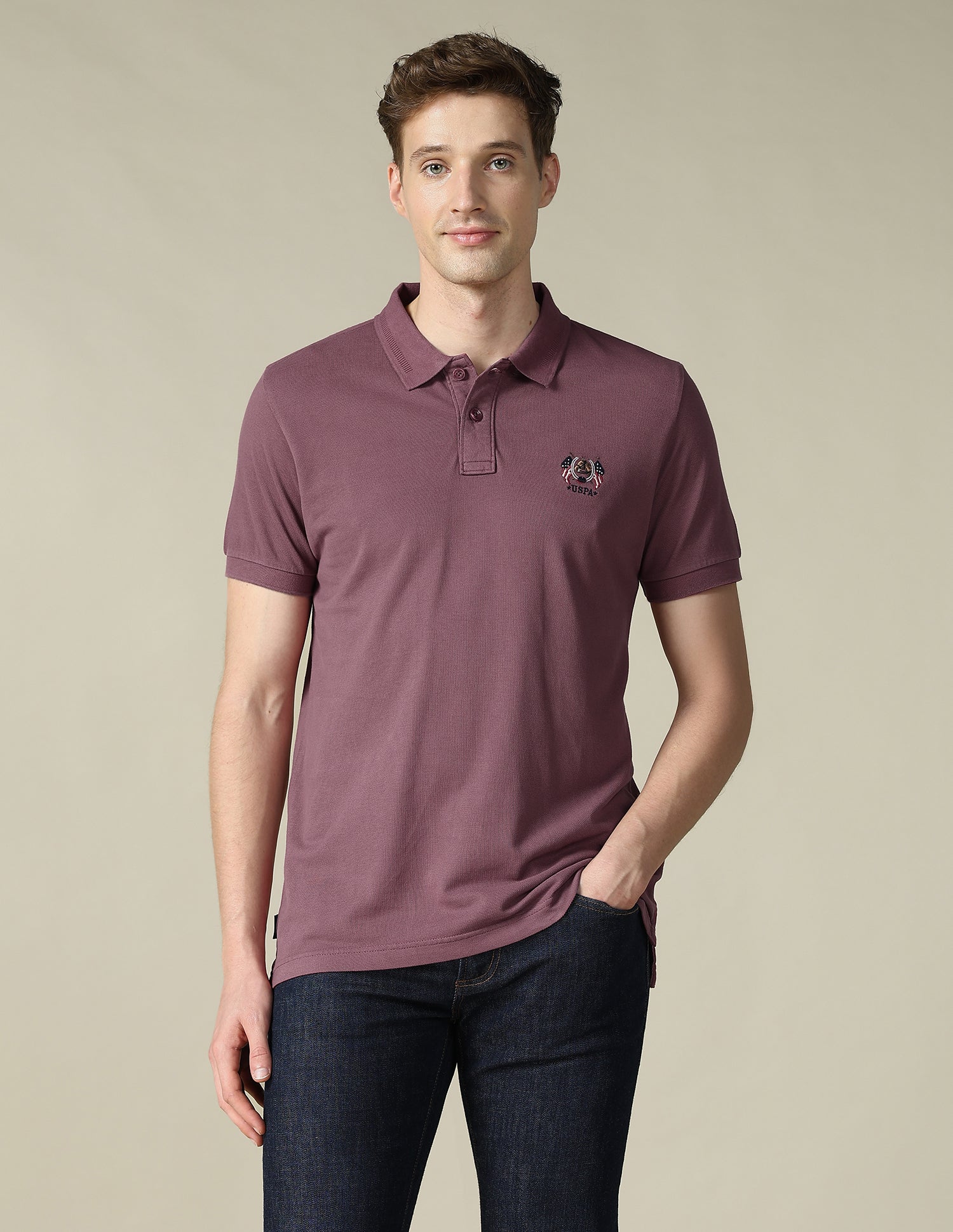 Solid Slim Fit Polo Shirt - Image 6