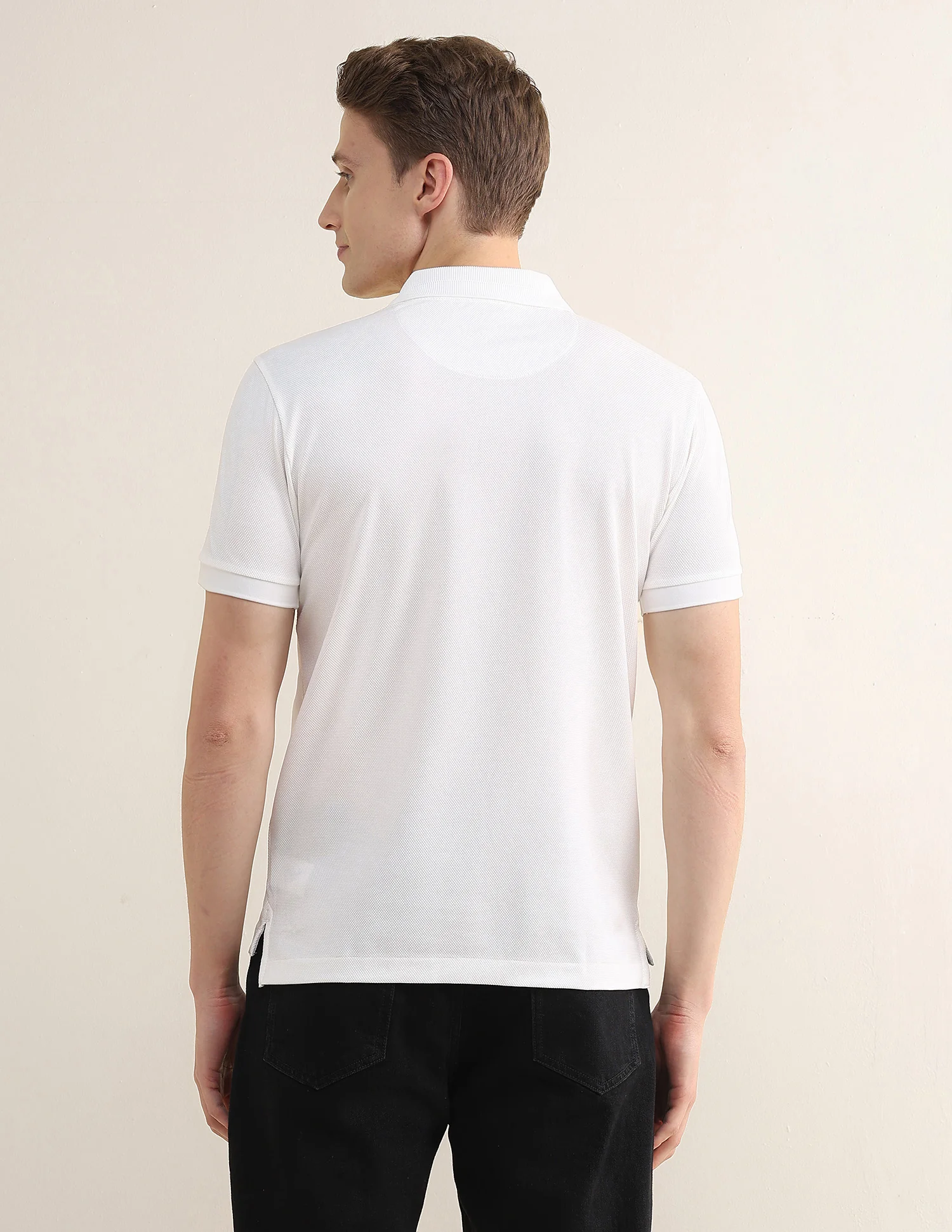 Solid Slim Fit Polo Shirt - Image 5