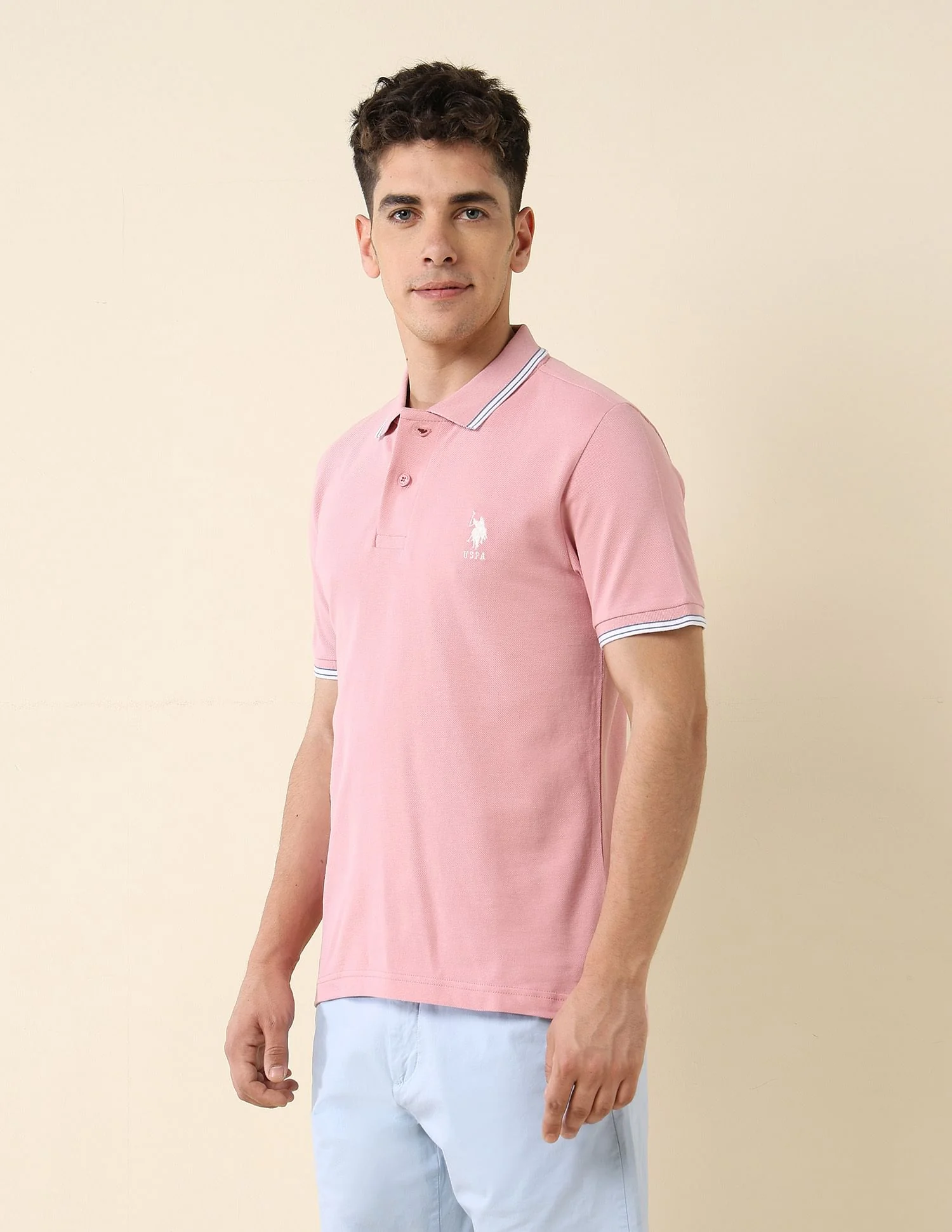 Solid Slim Fit Polo Shirt - Image 4