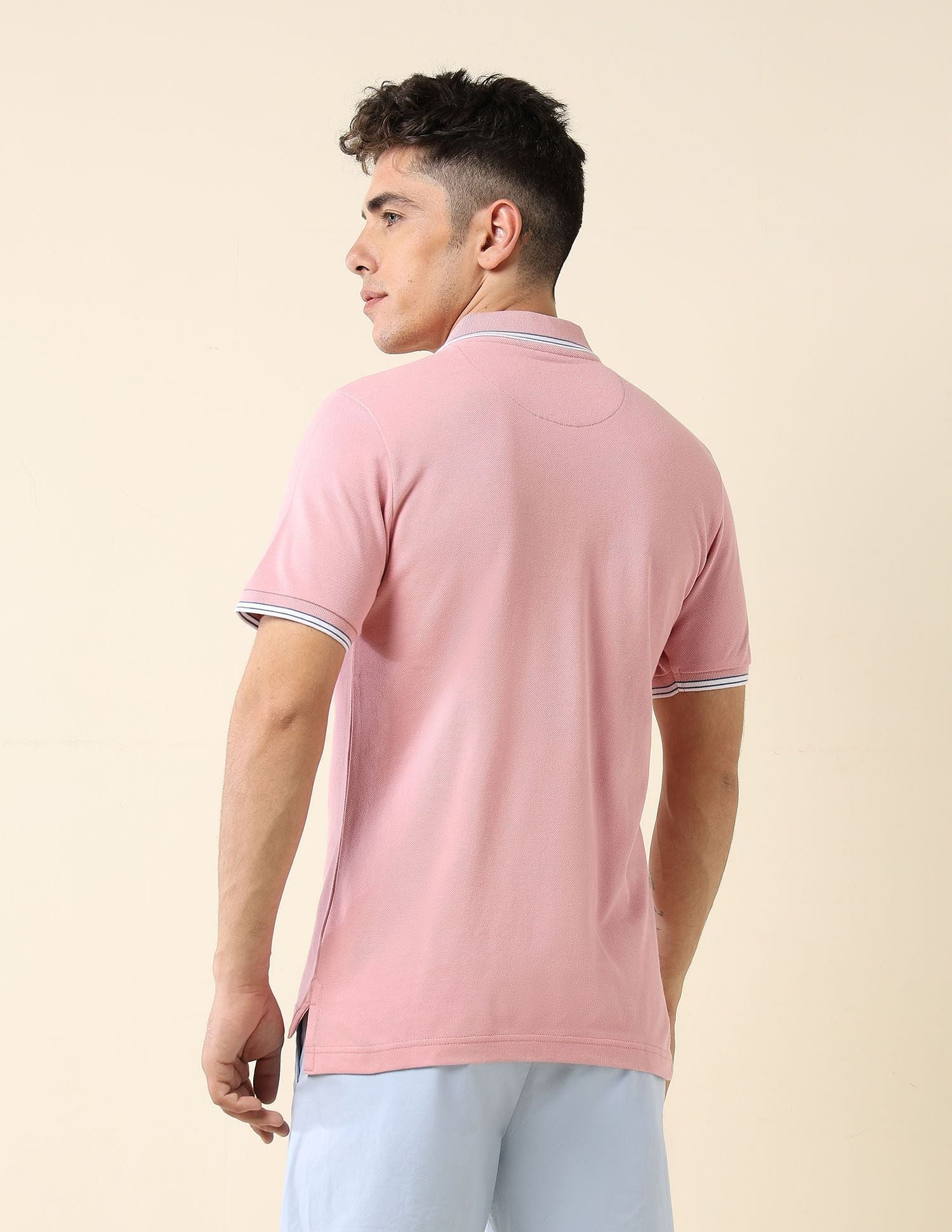 Solid Slim Fit Polo Shirt - Image 5