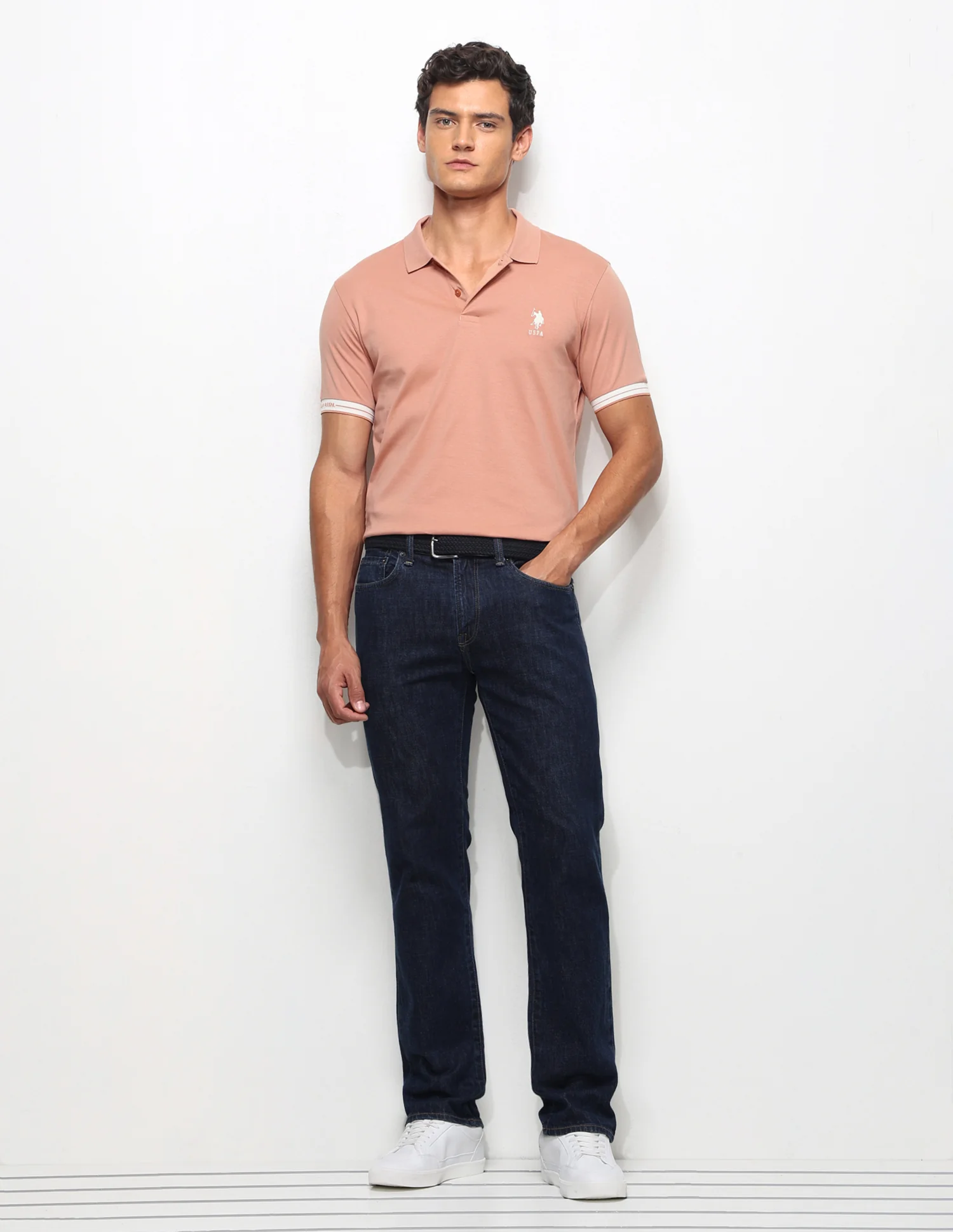 Solid Slim Fit Polo Shirt - Image 3
