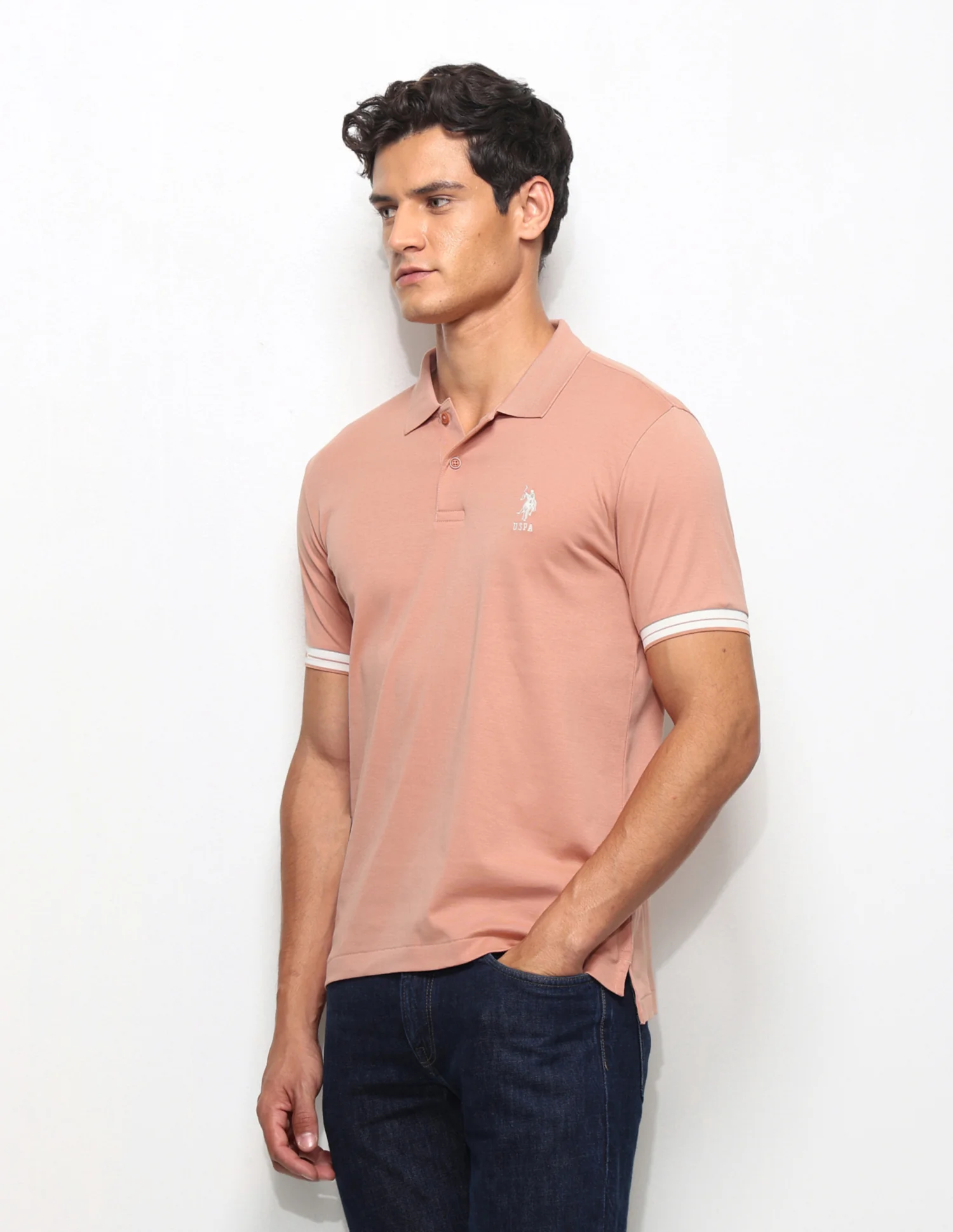 Solid Slim Fit Polo Shirt - Image 4
