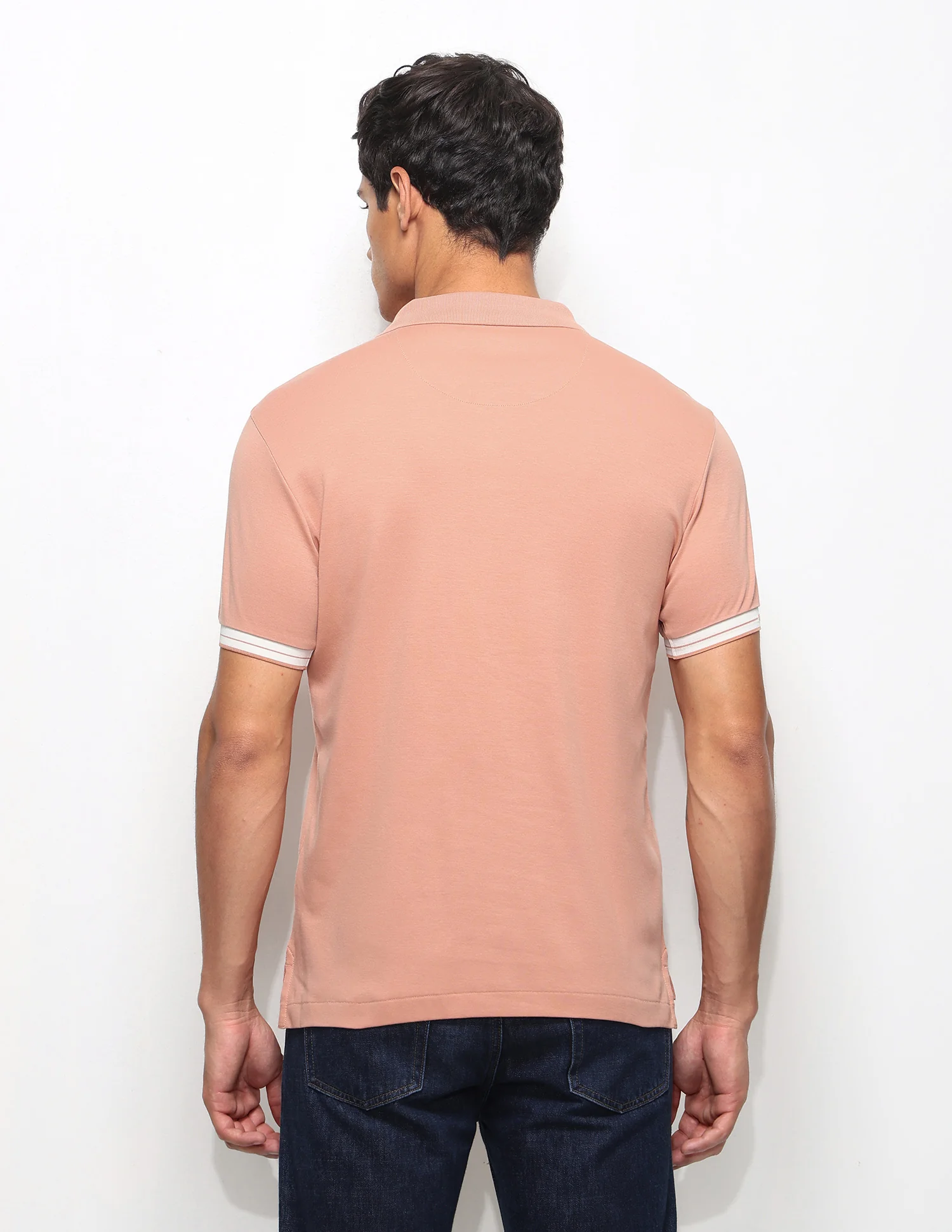 Solid Slim Fit Polo Shirt - Image 5