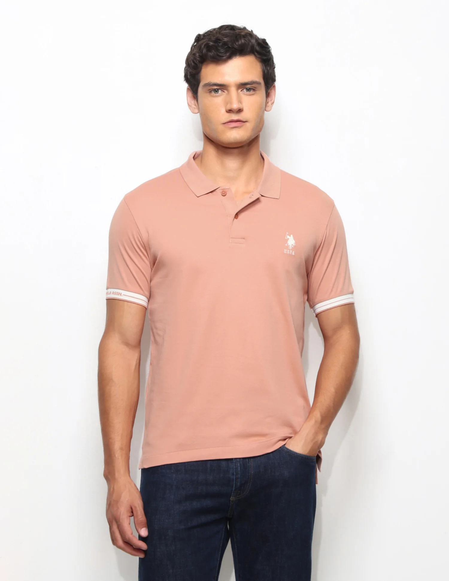 Solid Slim Fit Polo Shirt - Image 6