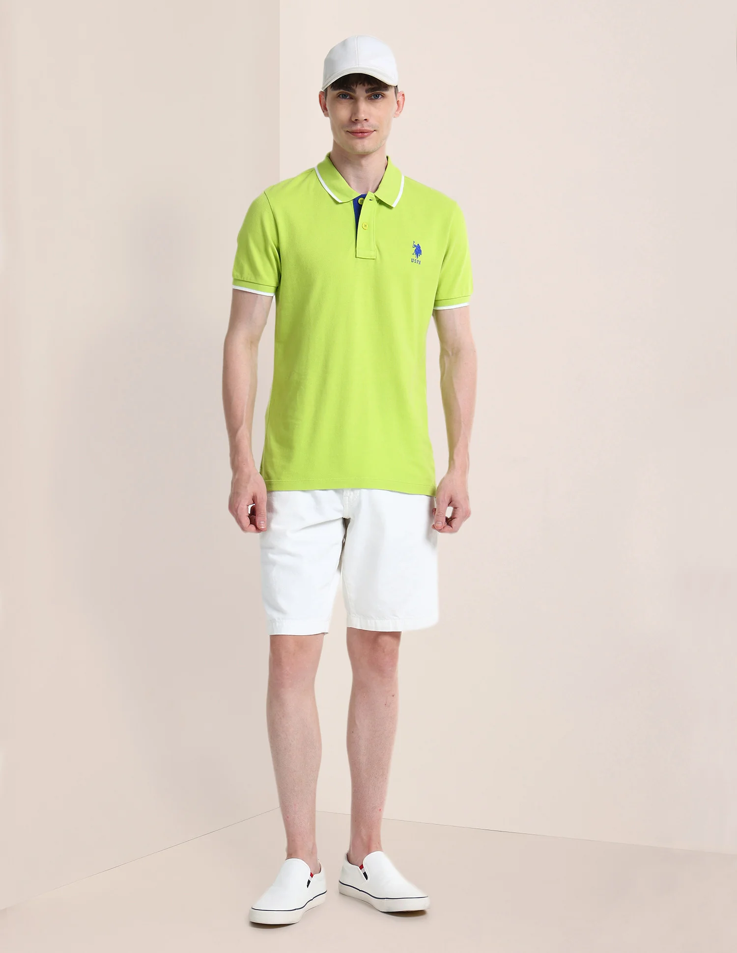 Solid Slim Fit Polo Shirt - Image 3