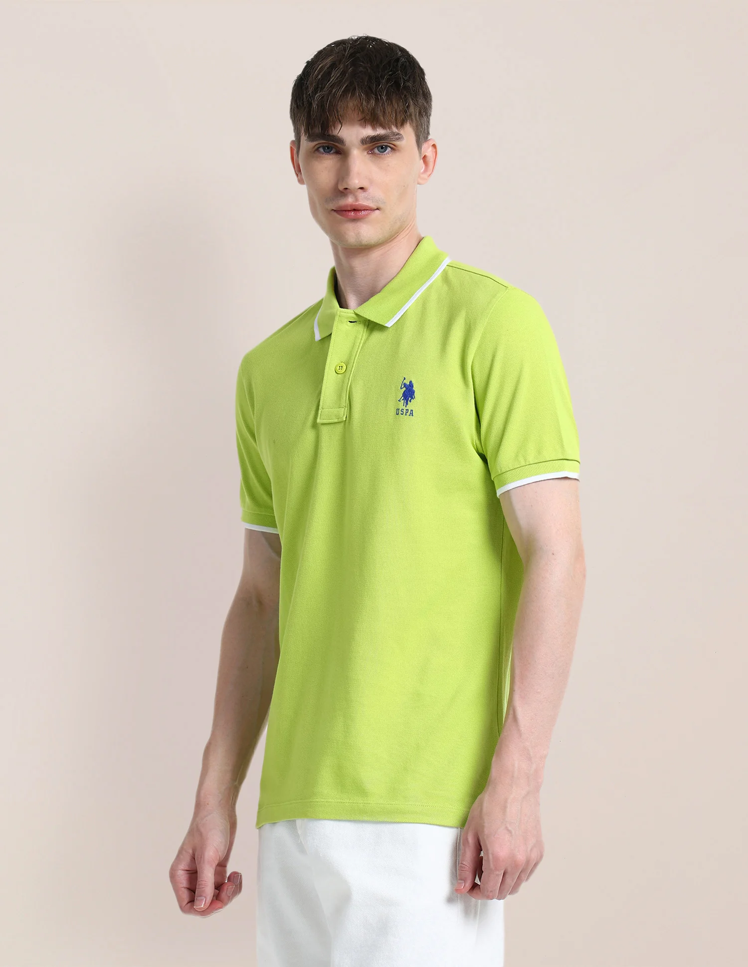 Solid Slim Fit Polo Shirt - Image 4