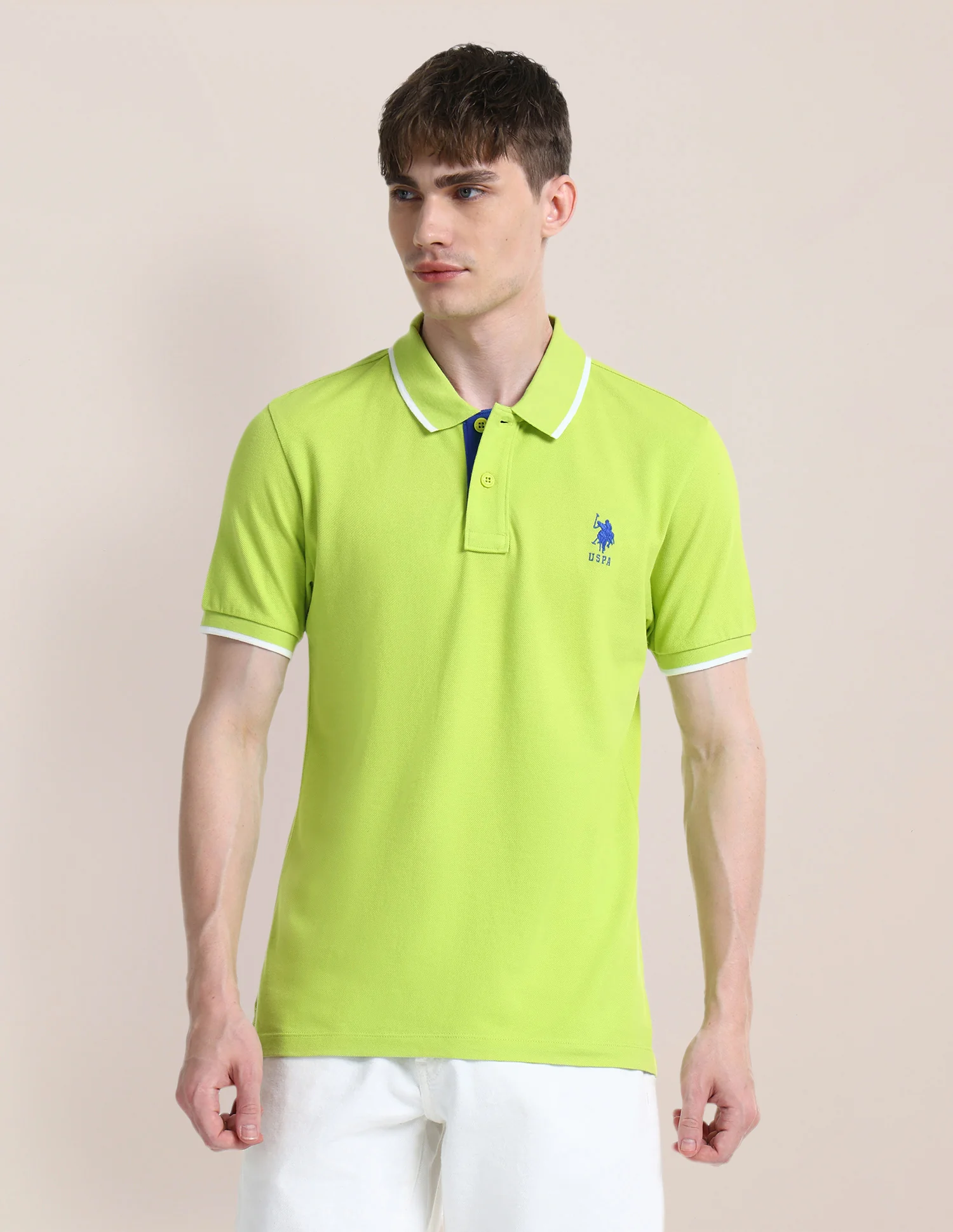 Solid Slim Fit Polo Shirt - Image 6