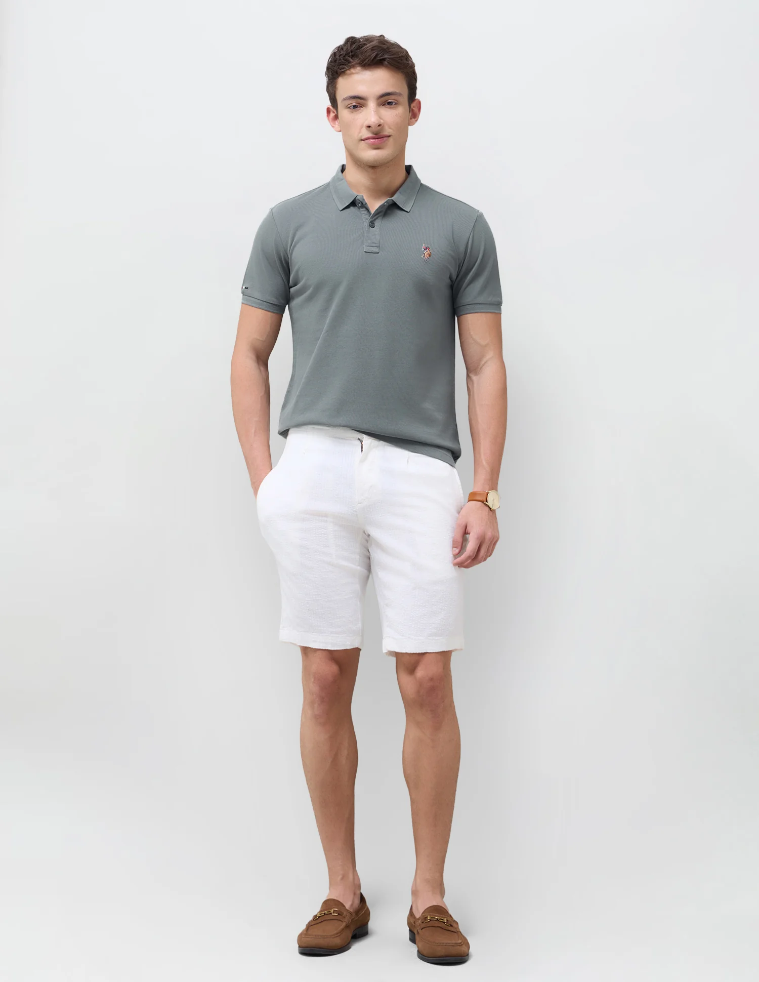 Solid Slim Fit Polo Shirt - Image 3
