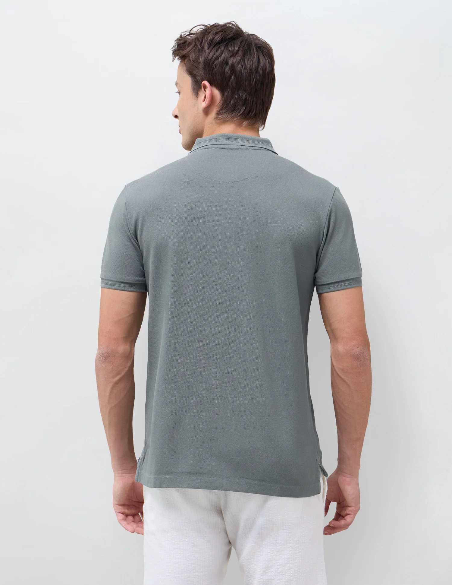 Solid Slim Fit Polo Shirt - Image 5
