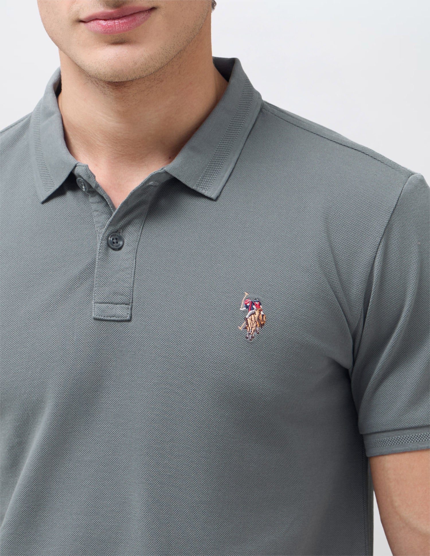 Solid Slim Fit Polo Shirt - Image 7