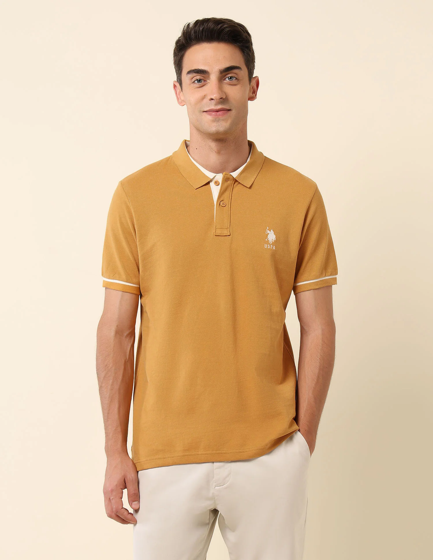Solid Slim Fit Polo Shirt - Image 6