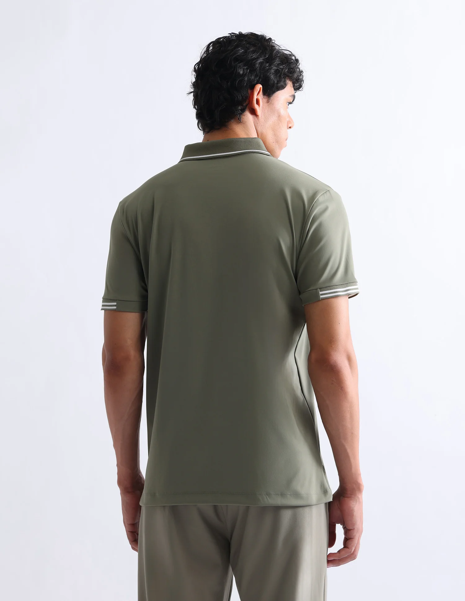 Solid Slim Fit Polo Shirt - Image 5
