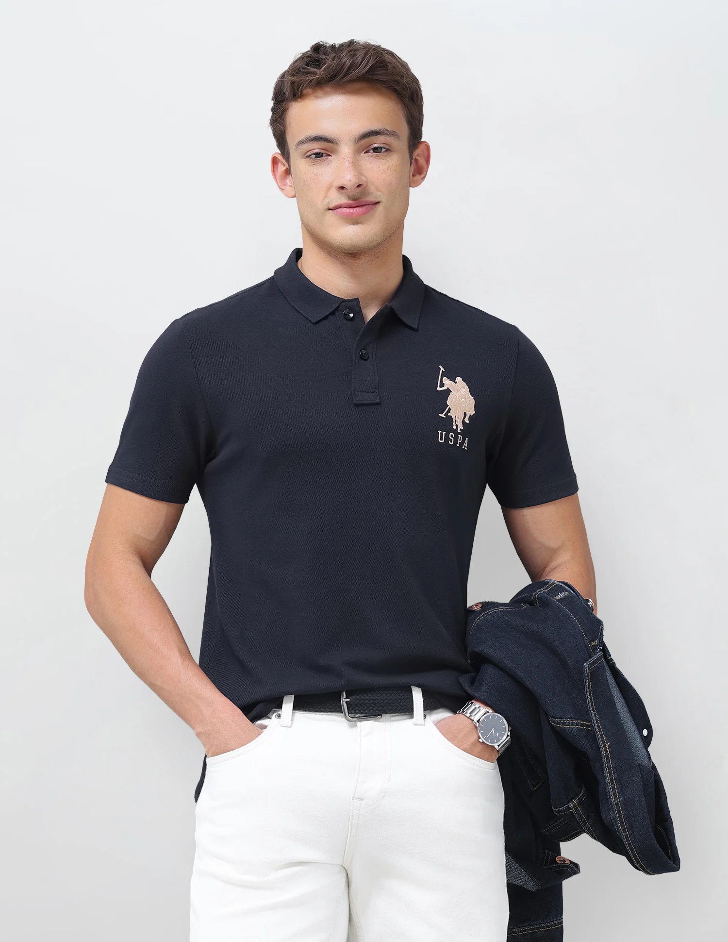 Solid Slim Fit Polo Shirt