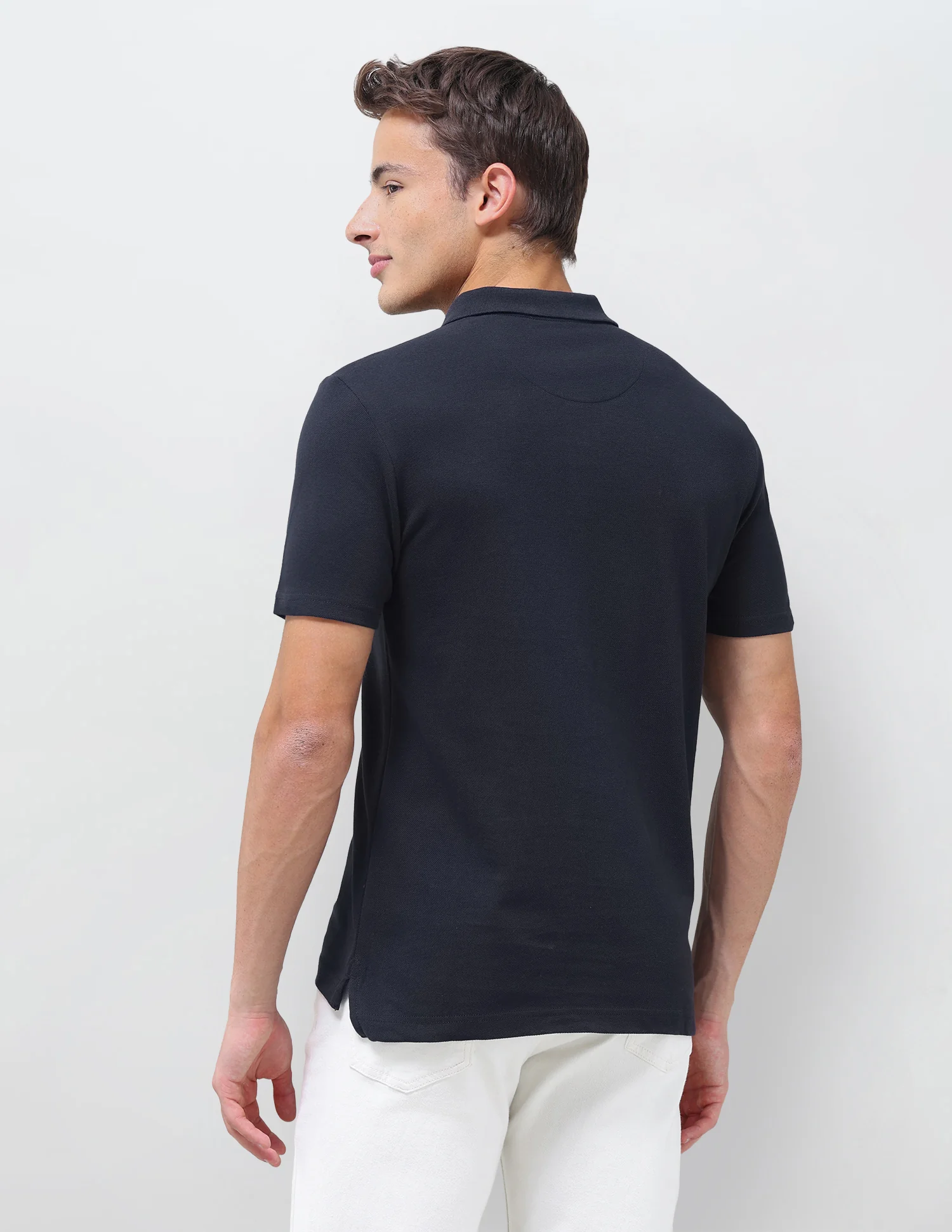 Solid Slim Fit Polo Shirt - Image 5