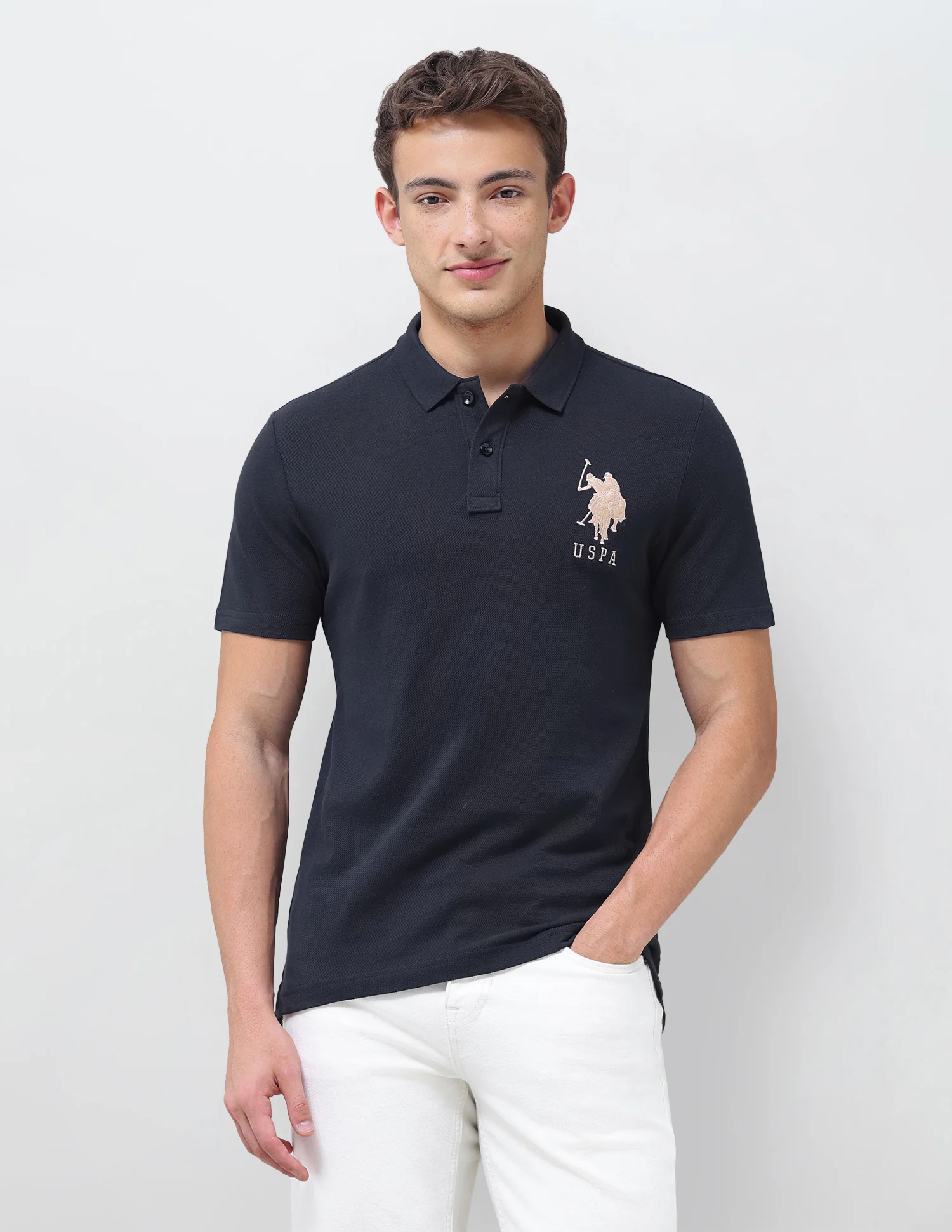 Solid Slim Fit Polo Shirt - Image 6