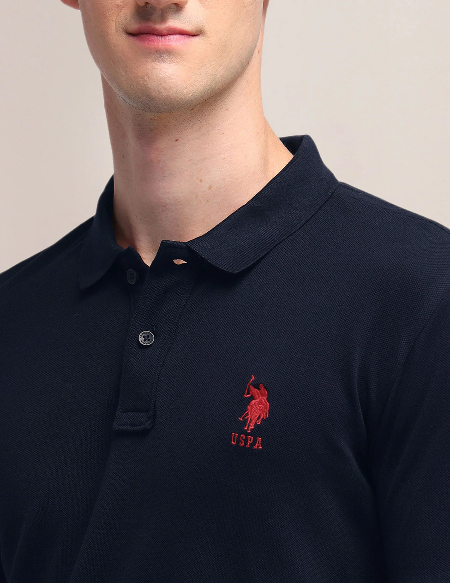 Solid Slim Fit Pure Cotton Polo Shirt - Image 7