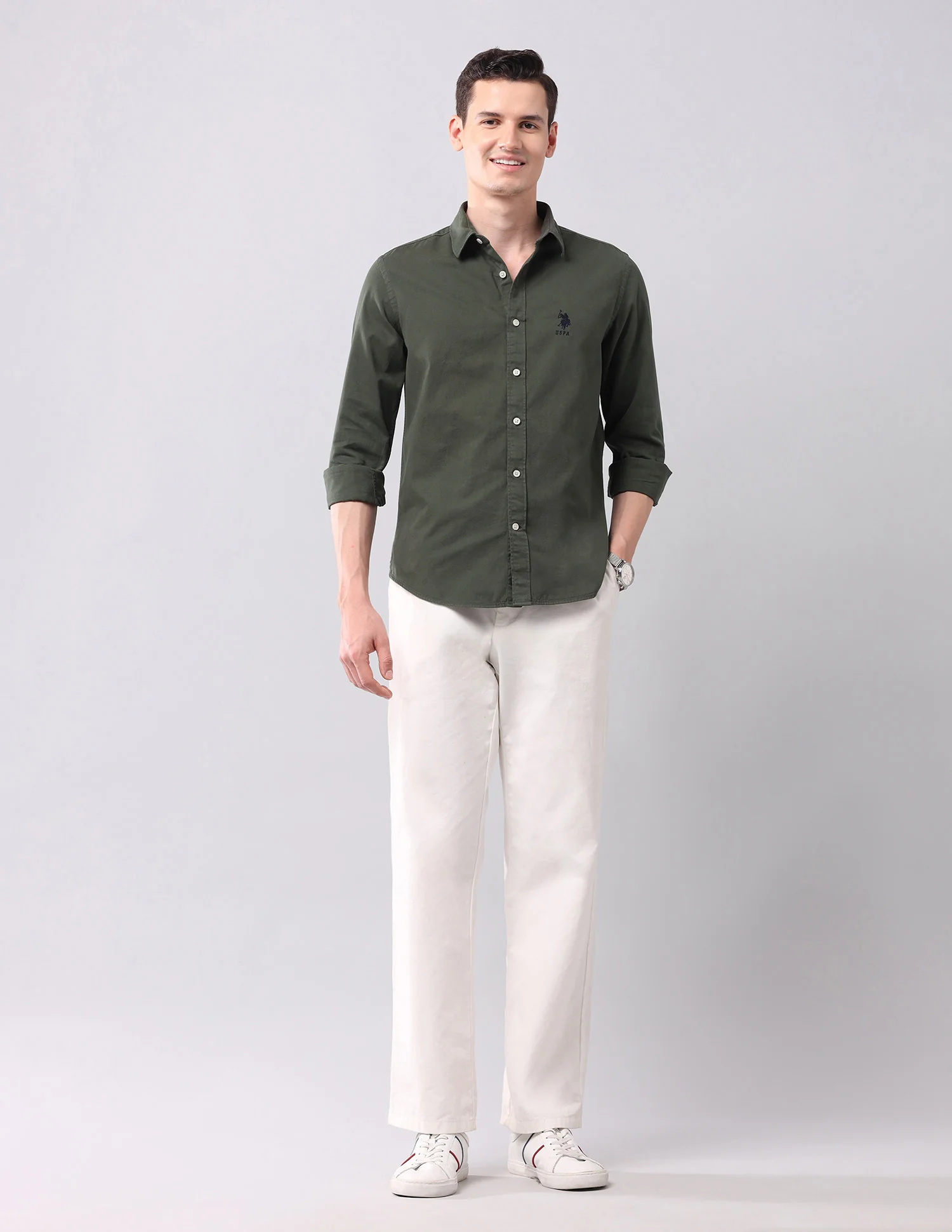 Solid Slim Fit Shirt - Image 3